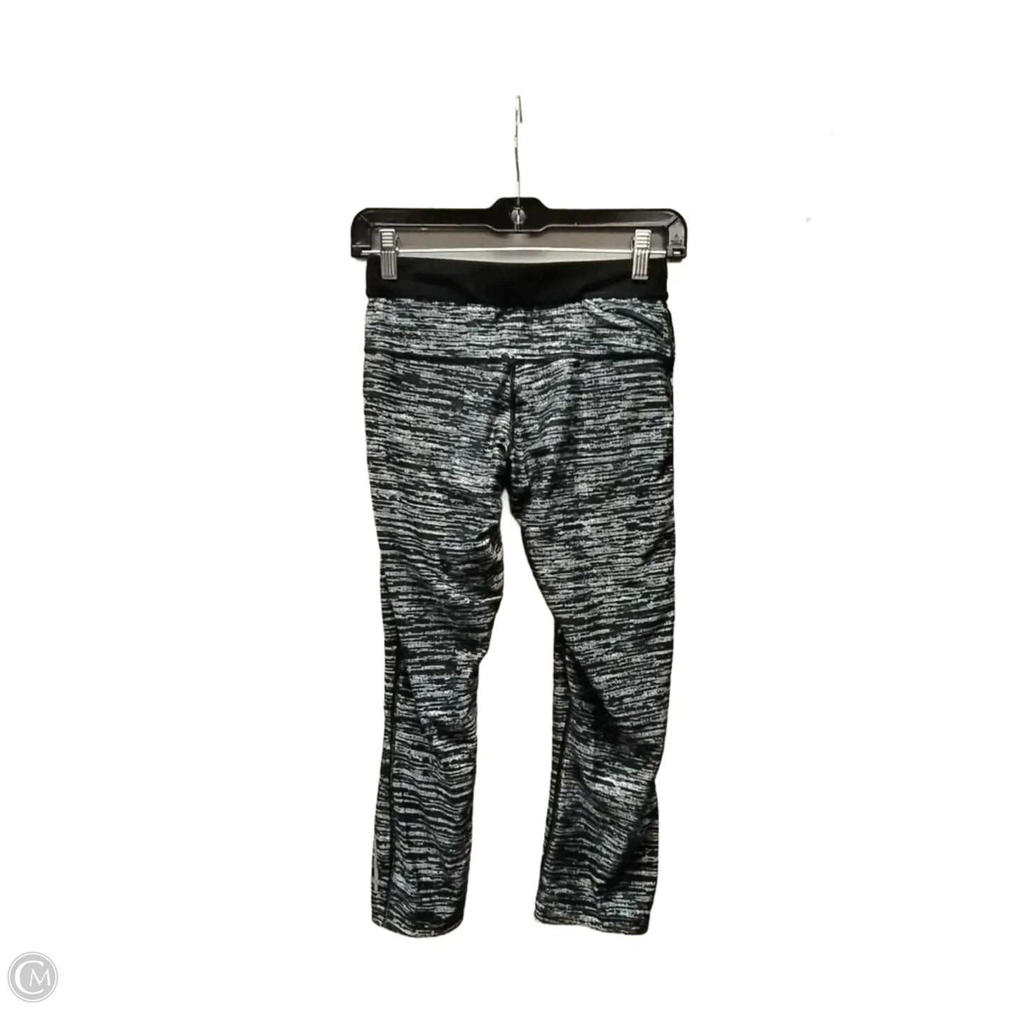 Athletic Leggings By Nike In Striped Pattern, Size: S