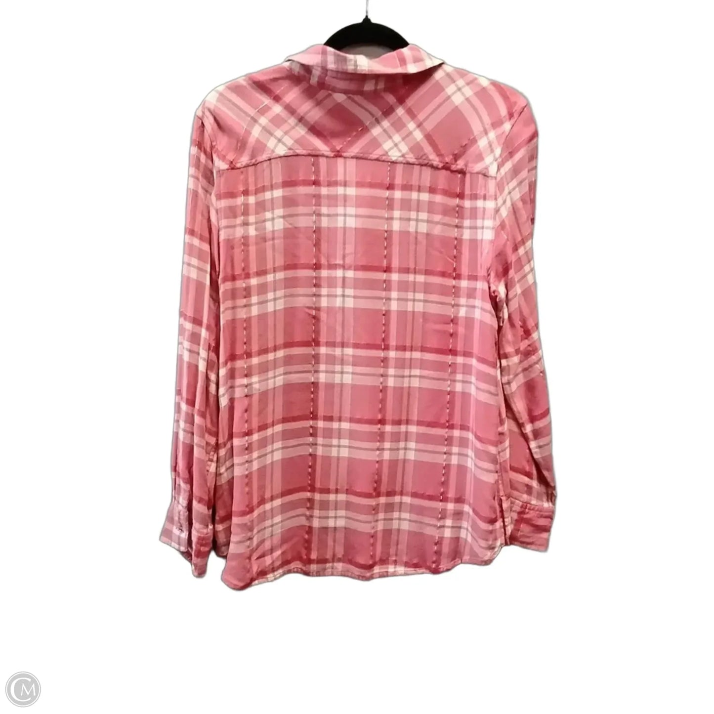 Top Long Sleeve By Tommy Bahama In Plaid Pattern, Size: M