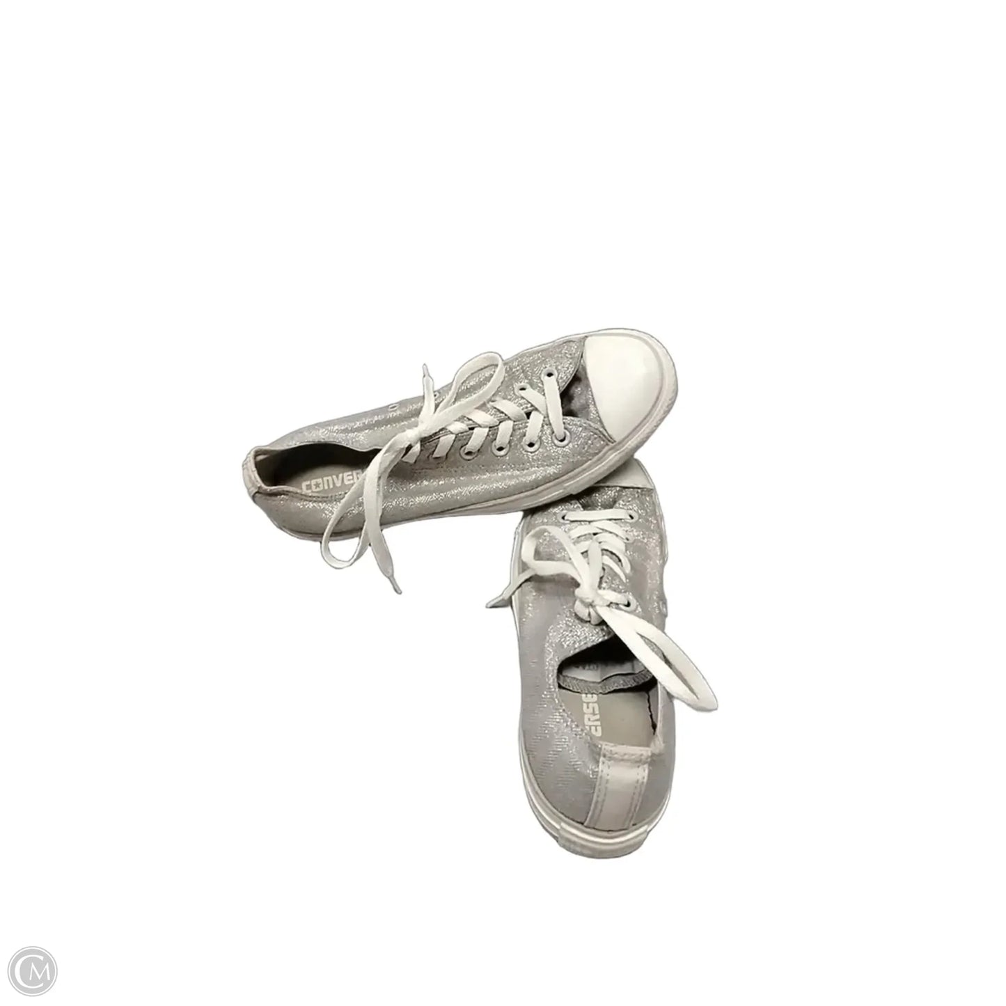 Shoes Flats By Converse In Silver, Size: 9