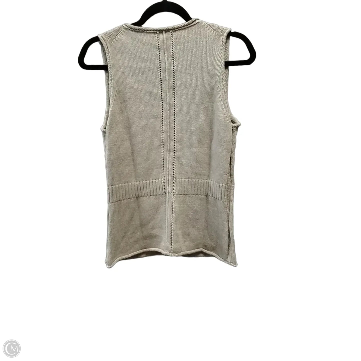 Sweater Short Sleeve By Banana Republic In Tan, Size: M