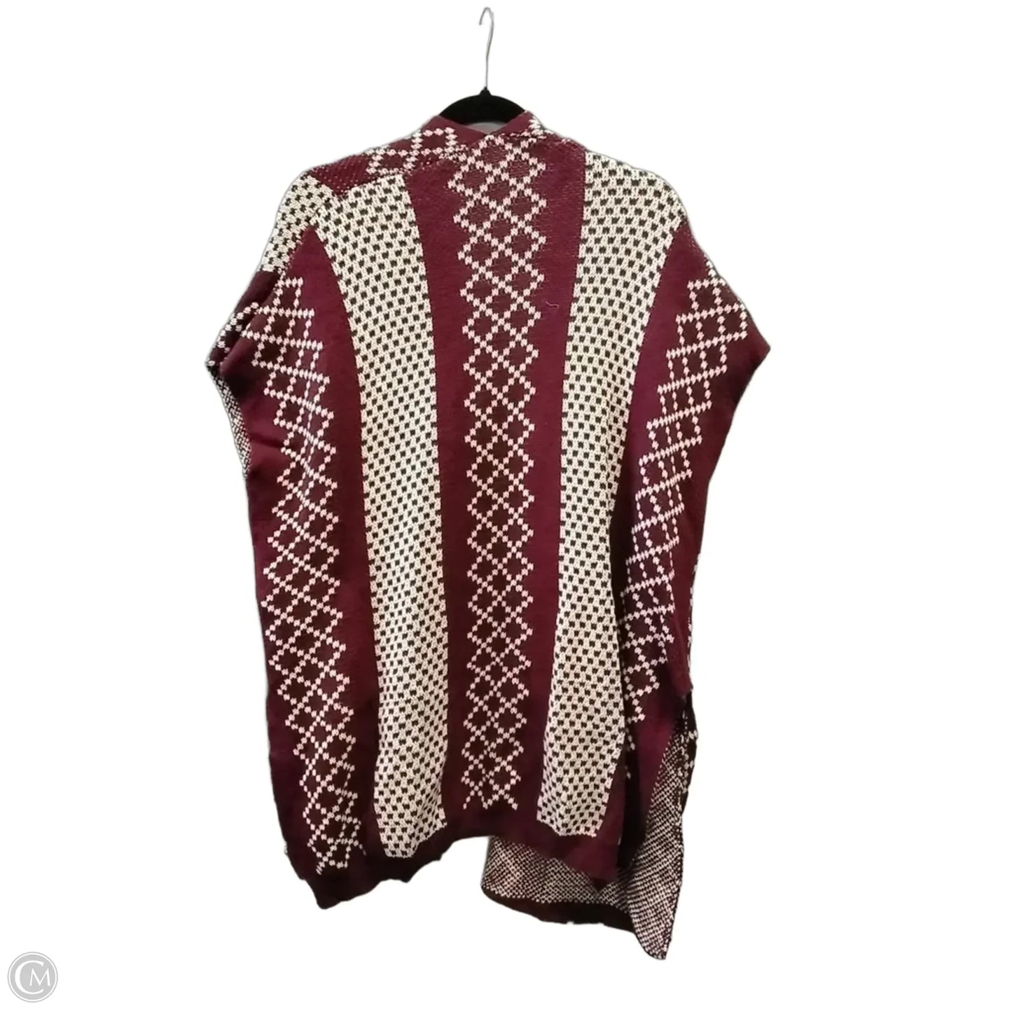 Cardigan By Ya In Red & White, Size: Onesize