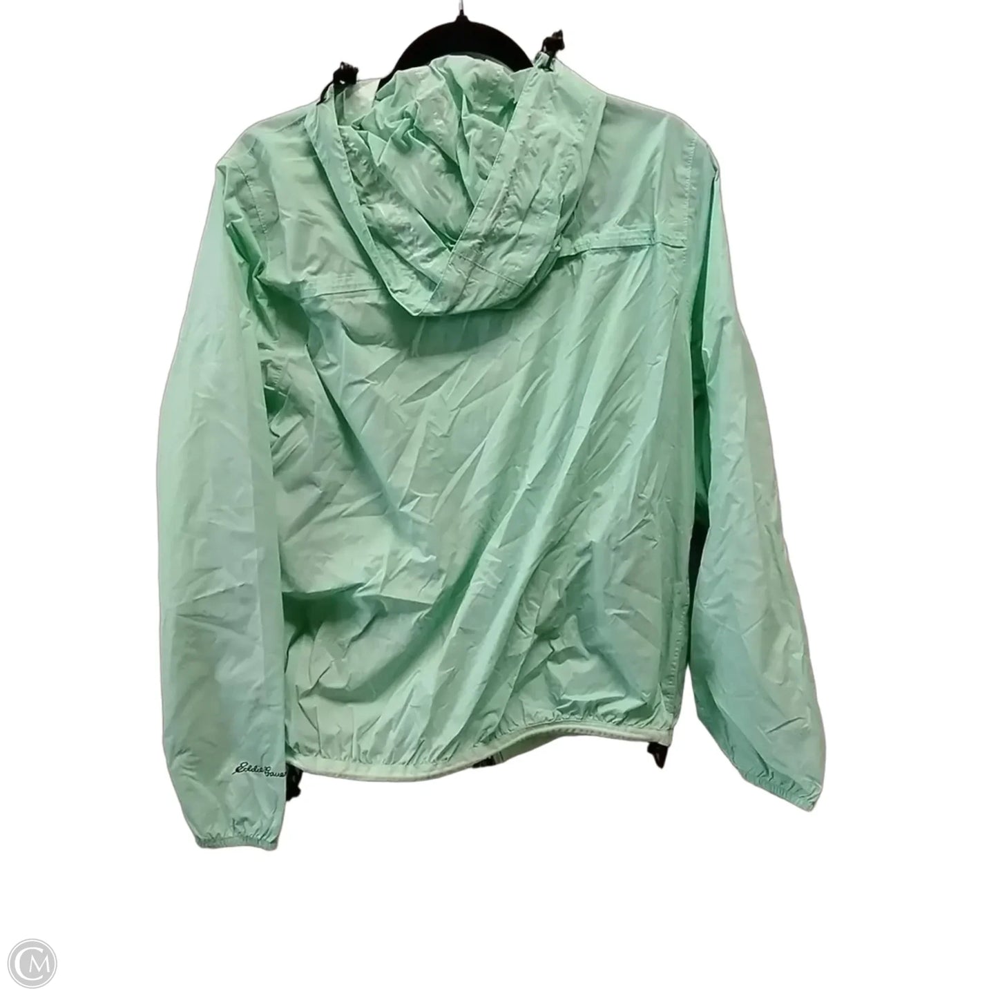Athletic Jacket By Eddie Bauer In Green, Size: L