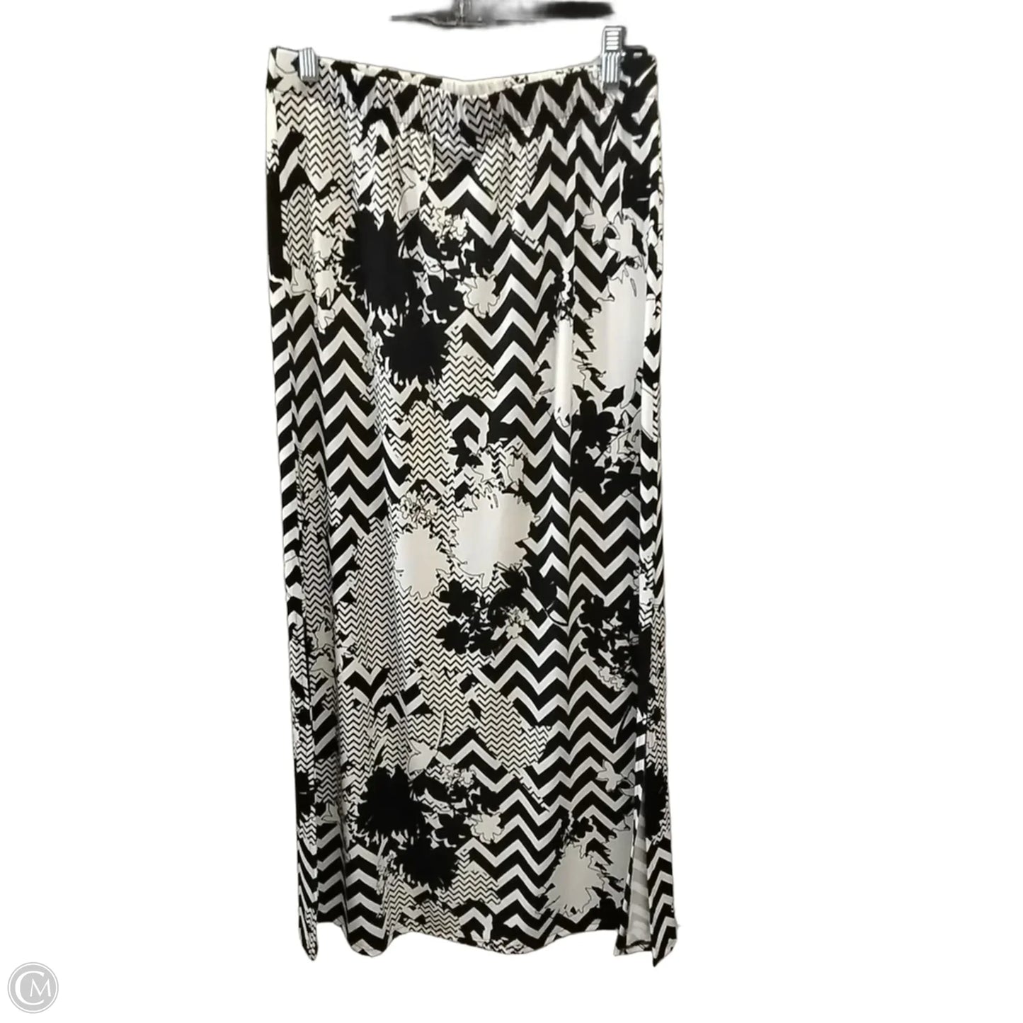 Skirt Maxi By Chicos In Black & White, Size: 1.5