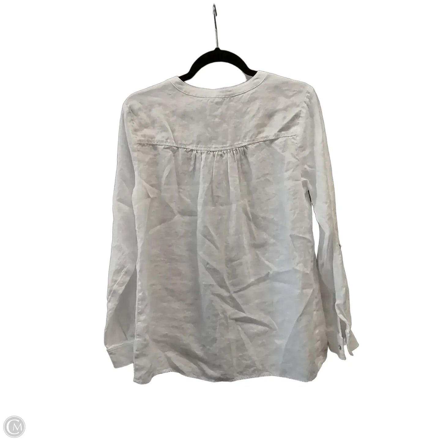 Top Long Sleeve By Sigrid Olsen In White, Size: M