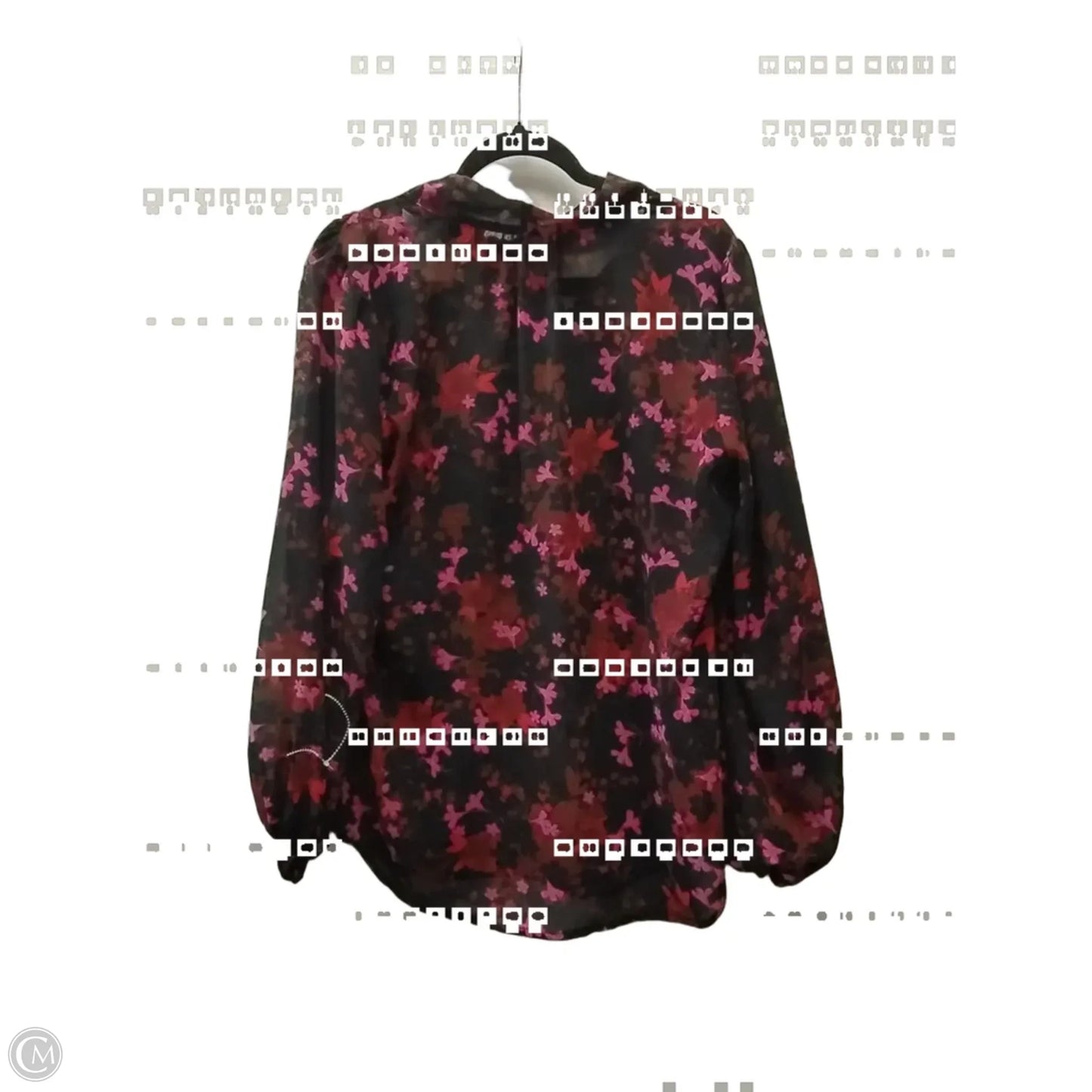 Top Long Sleeve By Cabi In Floral Print, Size: M