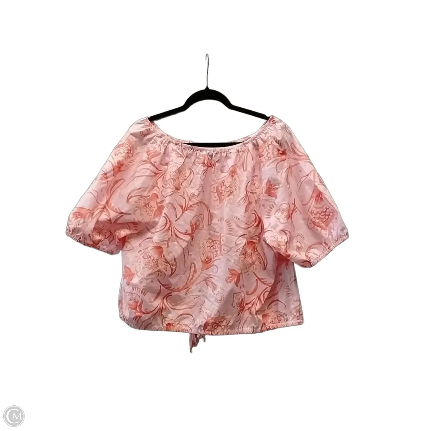 Top Short Sleeve By Talbots In Pink, Size: Xl
