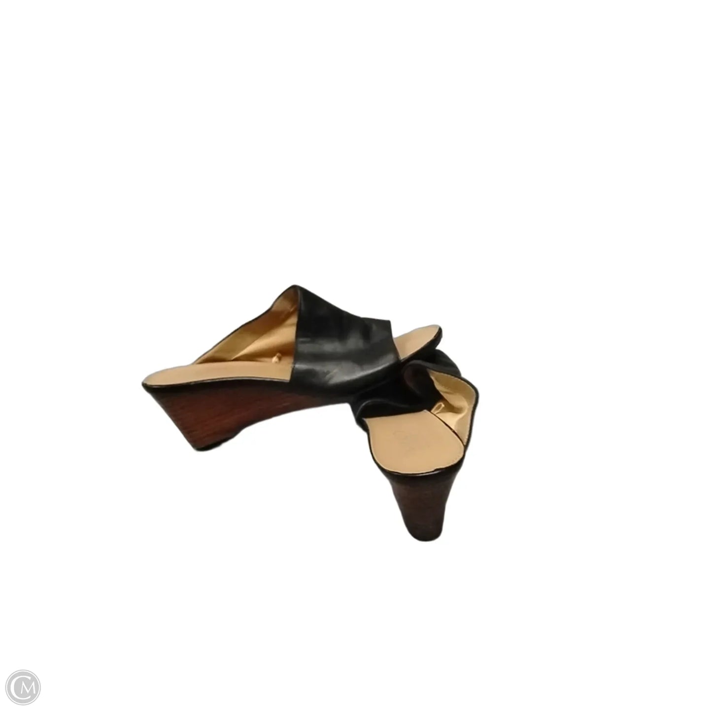 Shoes Heels Wedge By Franco Sarto In Black & Tan, Size: 9