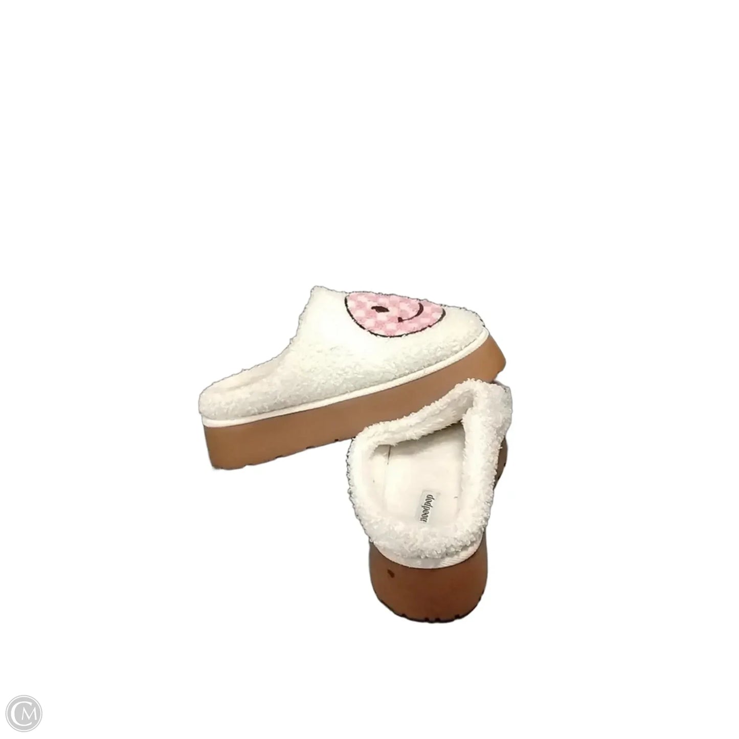 Slippers By Cme In Pink & White, Size: 11