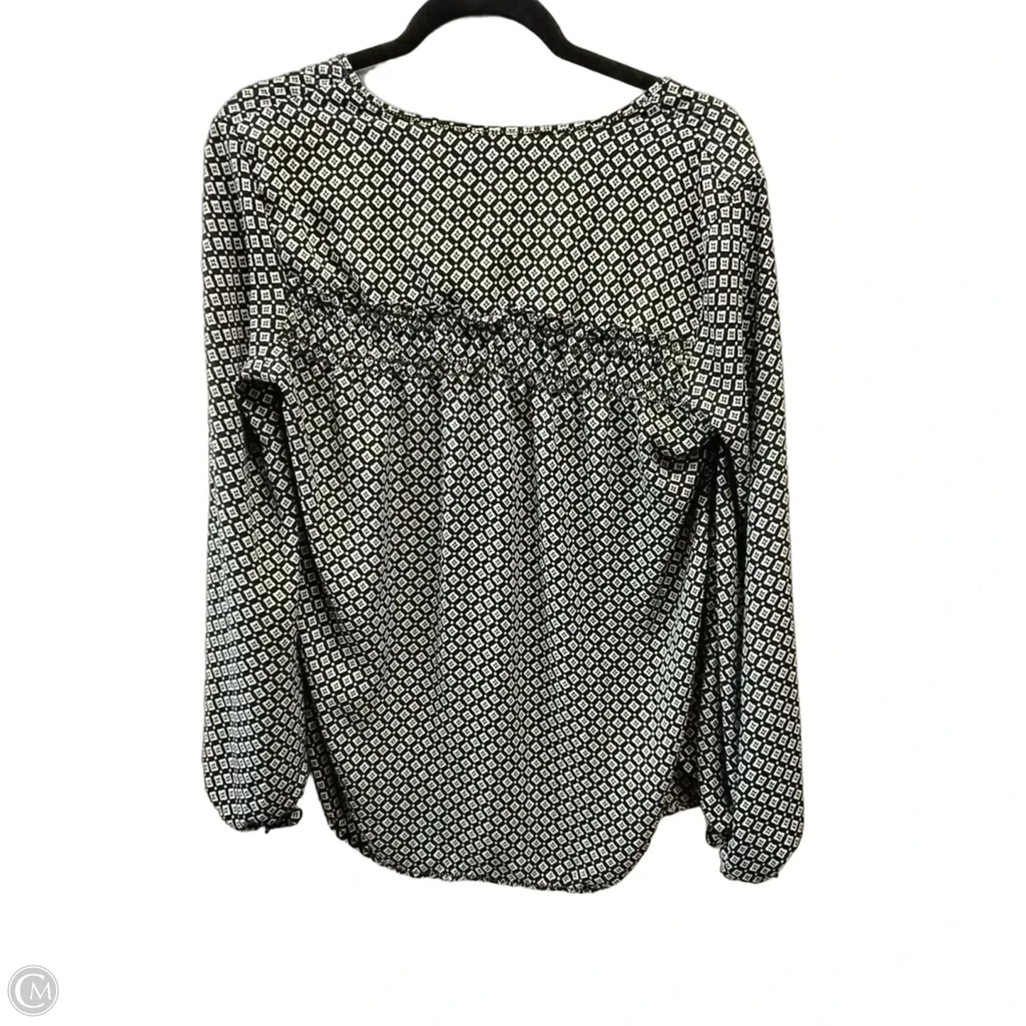 Top Long Sleeve By Max Studio In Black, Size: M