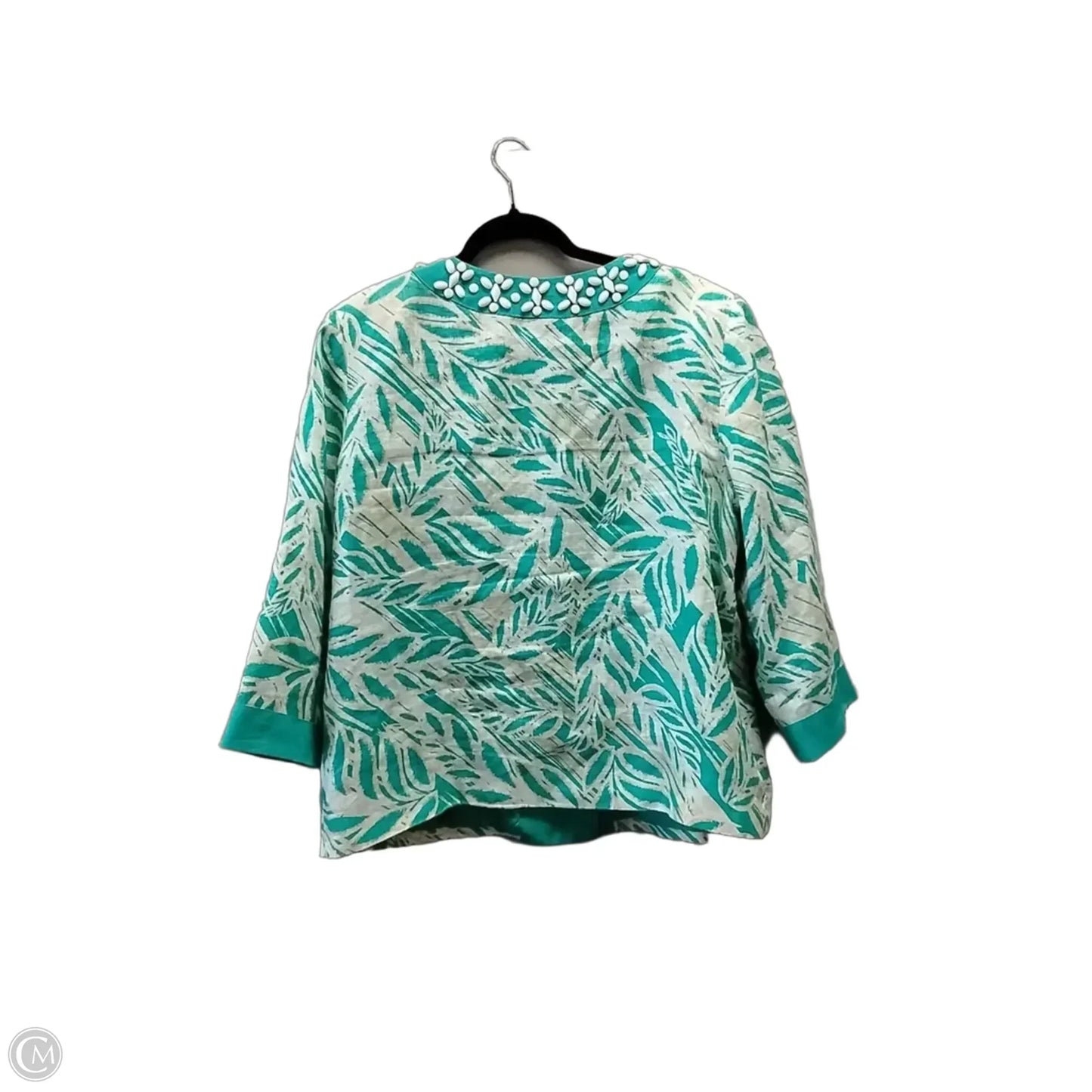 Jacket Other By Jm Collections In Teal, Size: 16