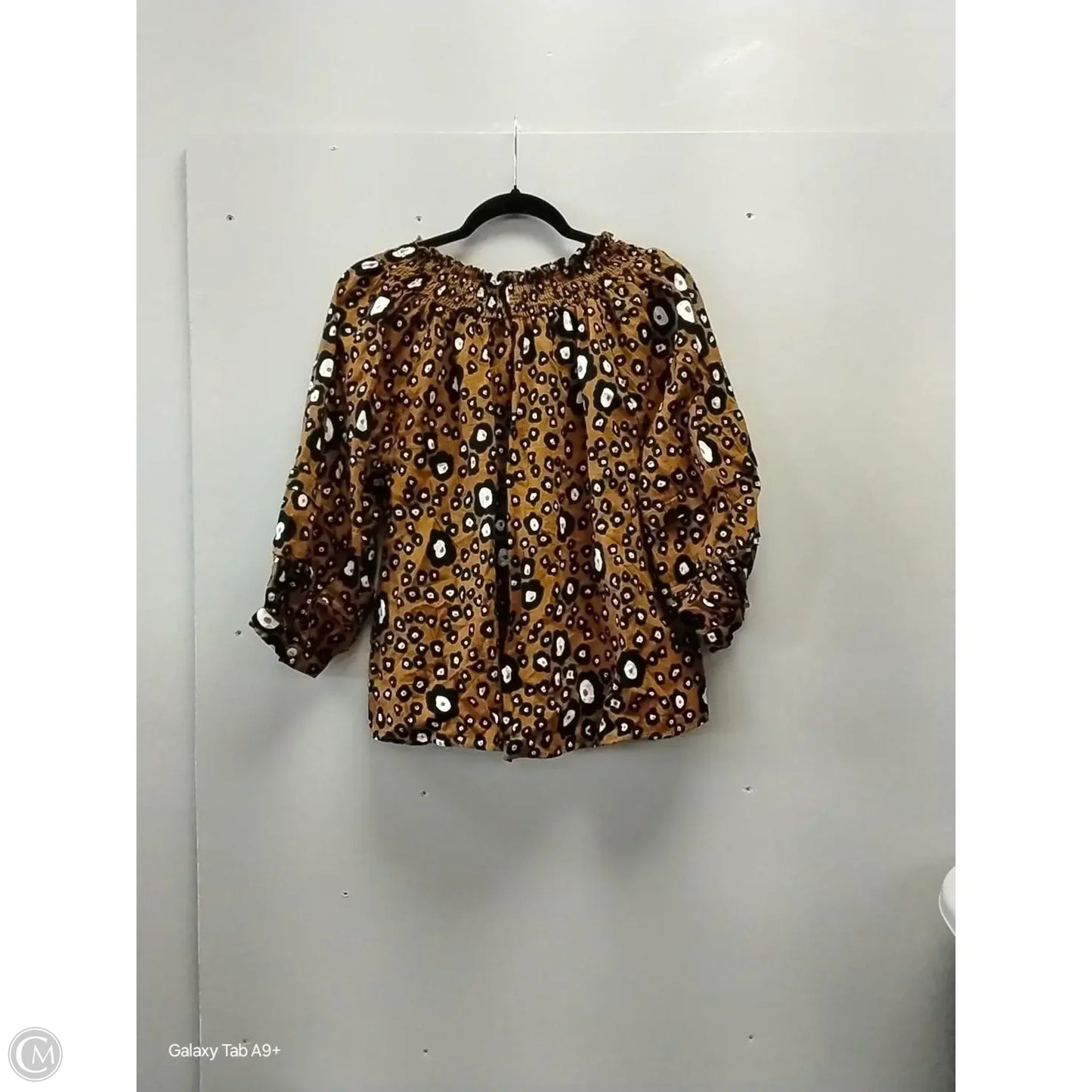Top Long Sleeve By Ivy Jane In Animal Print, Size: S