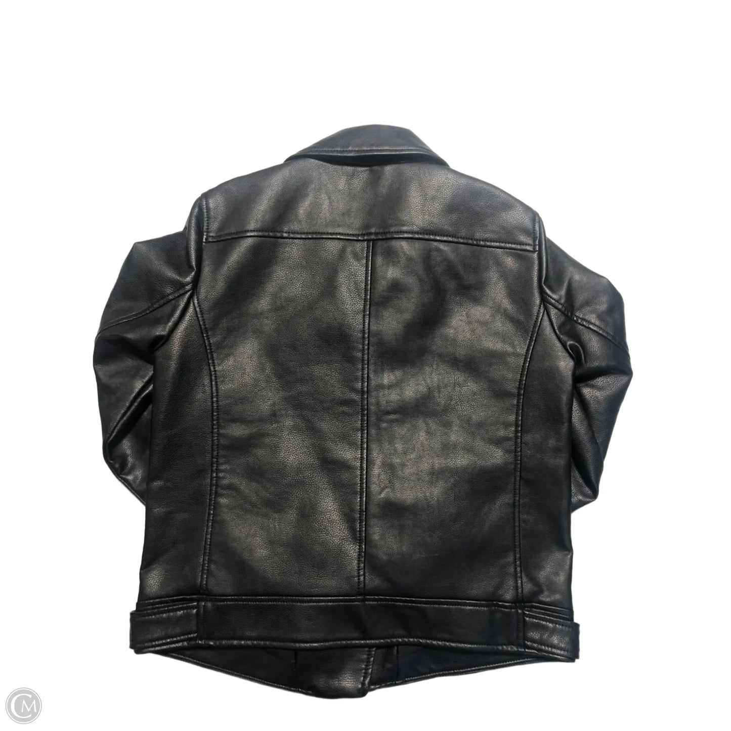 Jacket Leather By Cme In Black, Size: S