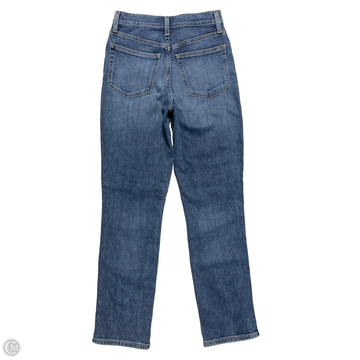 Jeans Straight By J. Crew In Blue Denim, Size: 0