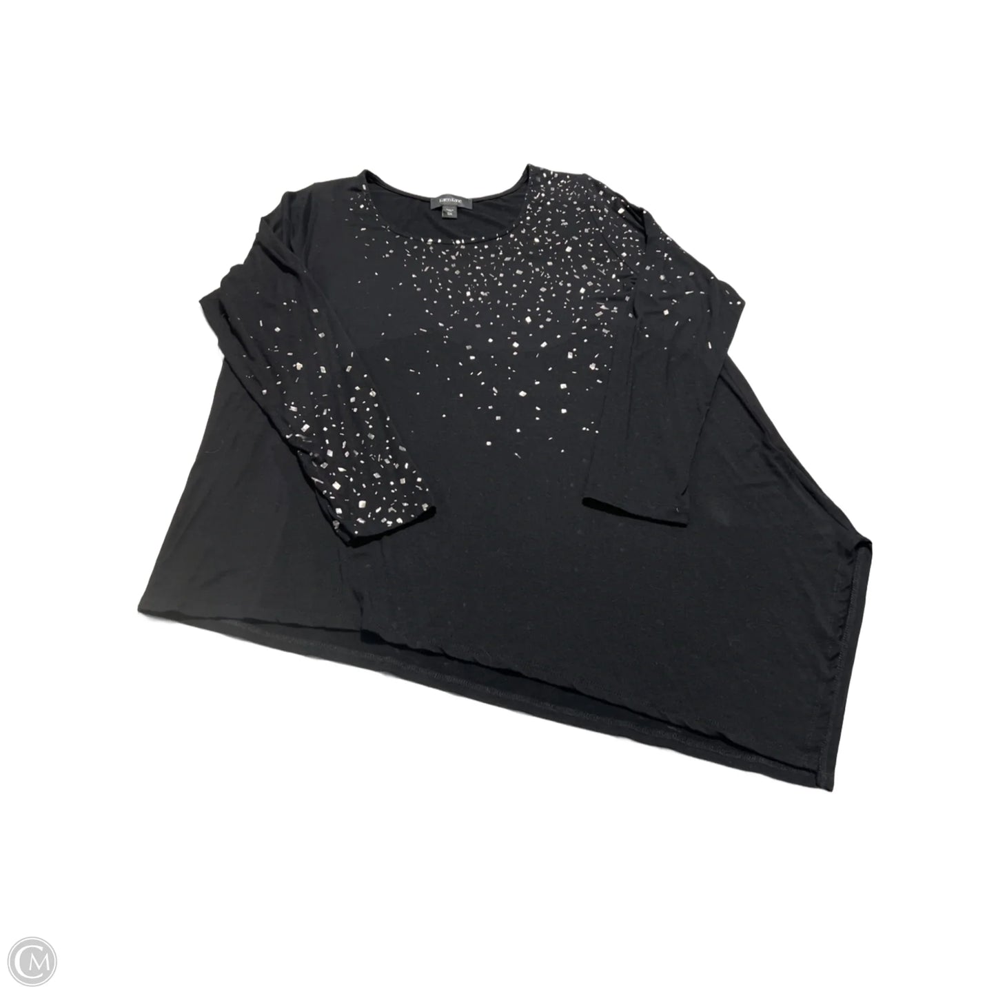 Top Long Sleeve By Karen Kane In Black, Size: Xxl