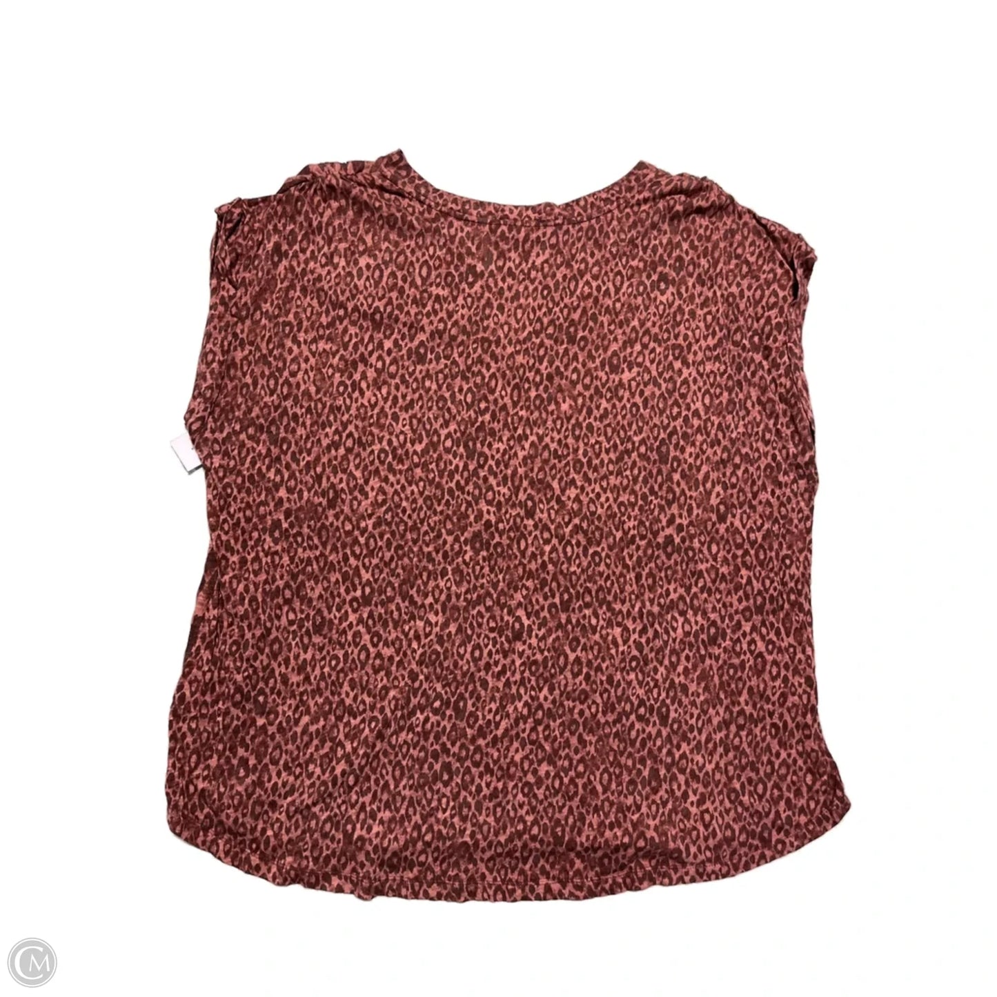 Top Short Sleeve By Democracy In Animal Print, Size: 3x