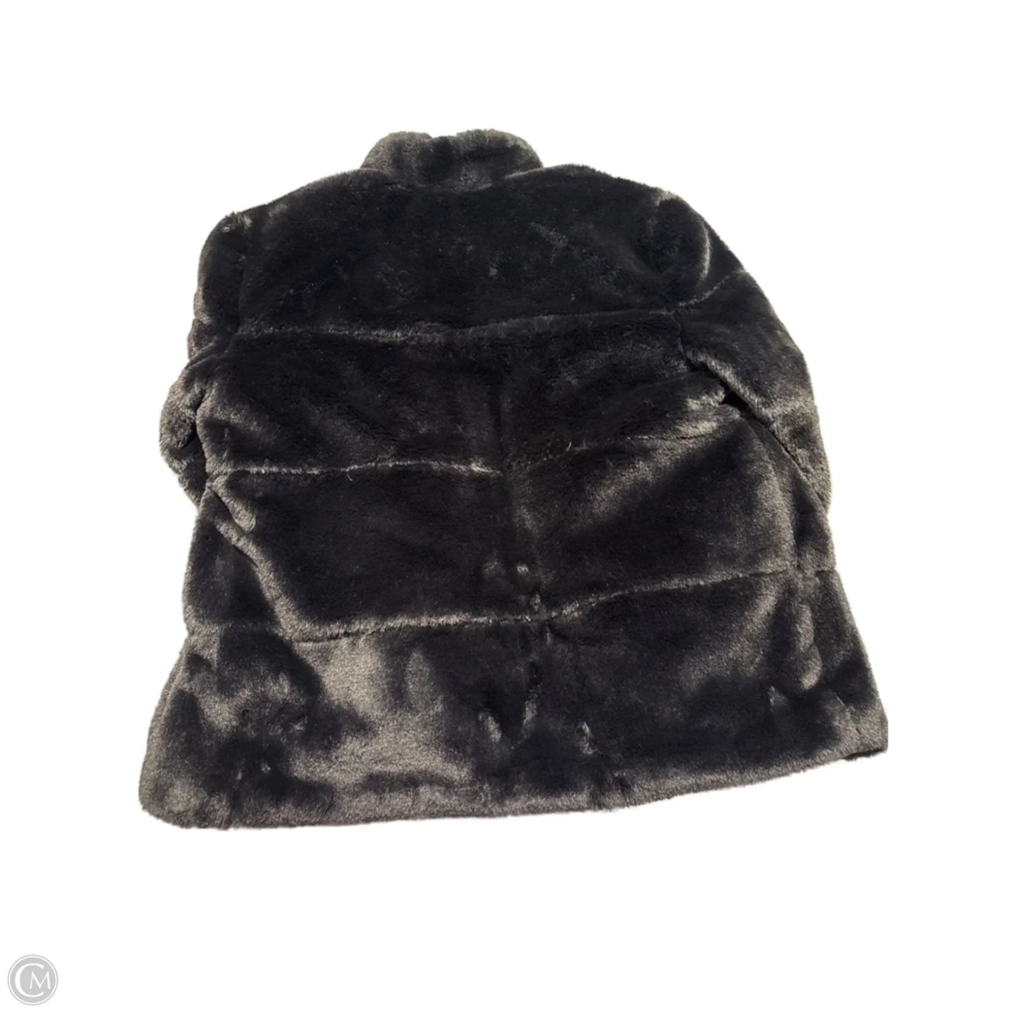 Coat Faux Fur & Sherpa By Simply Vera In Black, Size: L