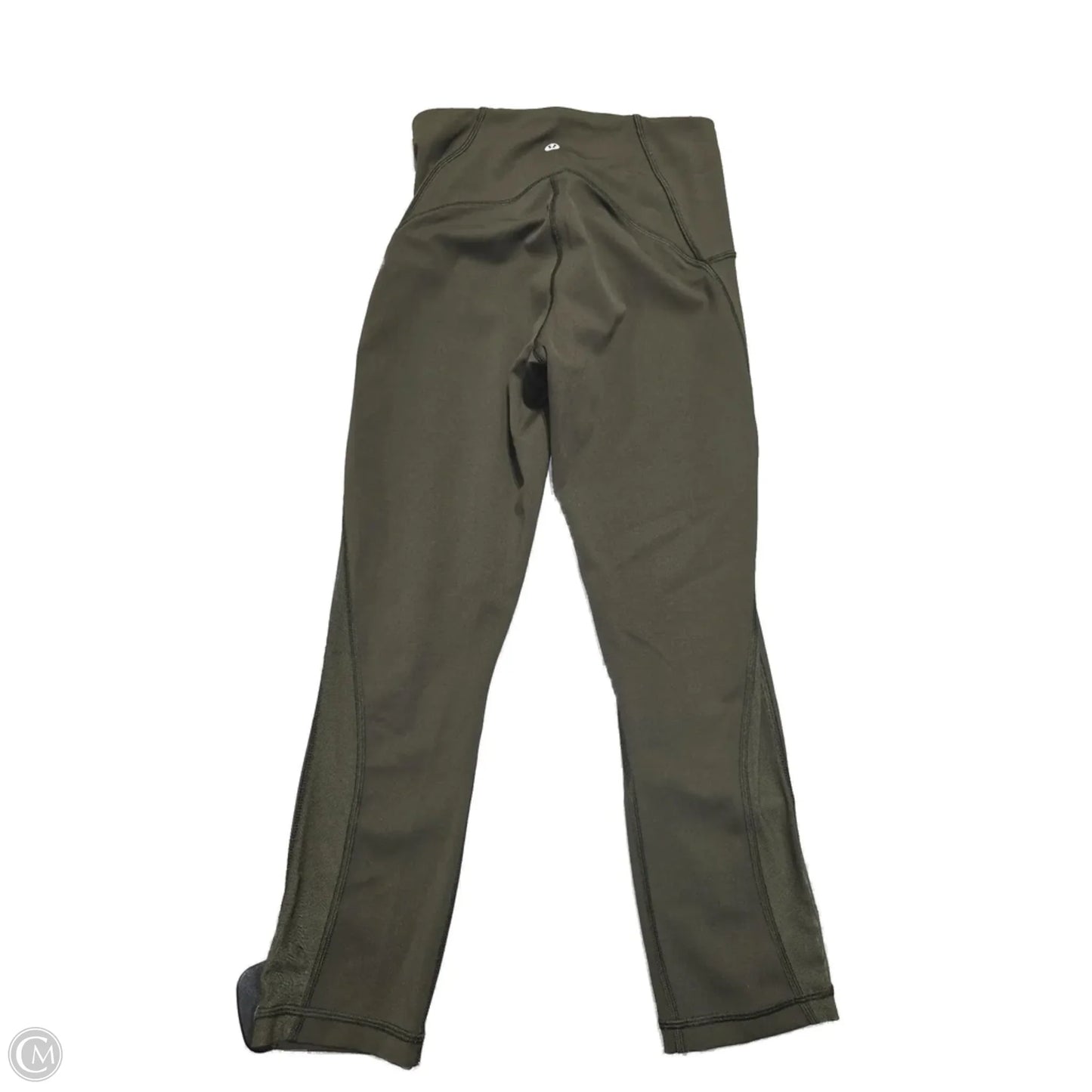 Athletic Capris By Lululemon In Green, Size: 4