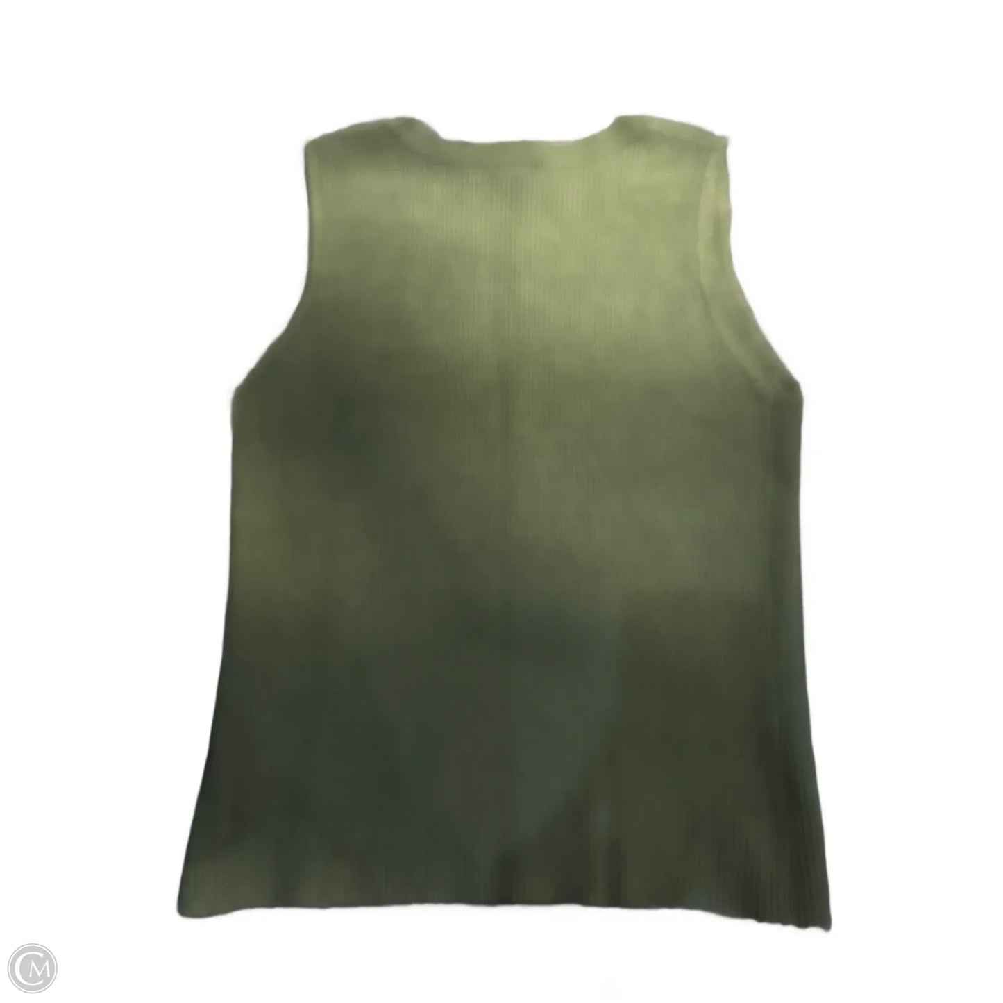 Tank Top Designer By Halston In Green, Size: L