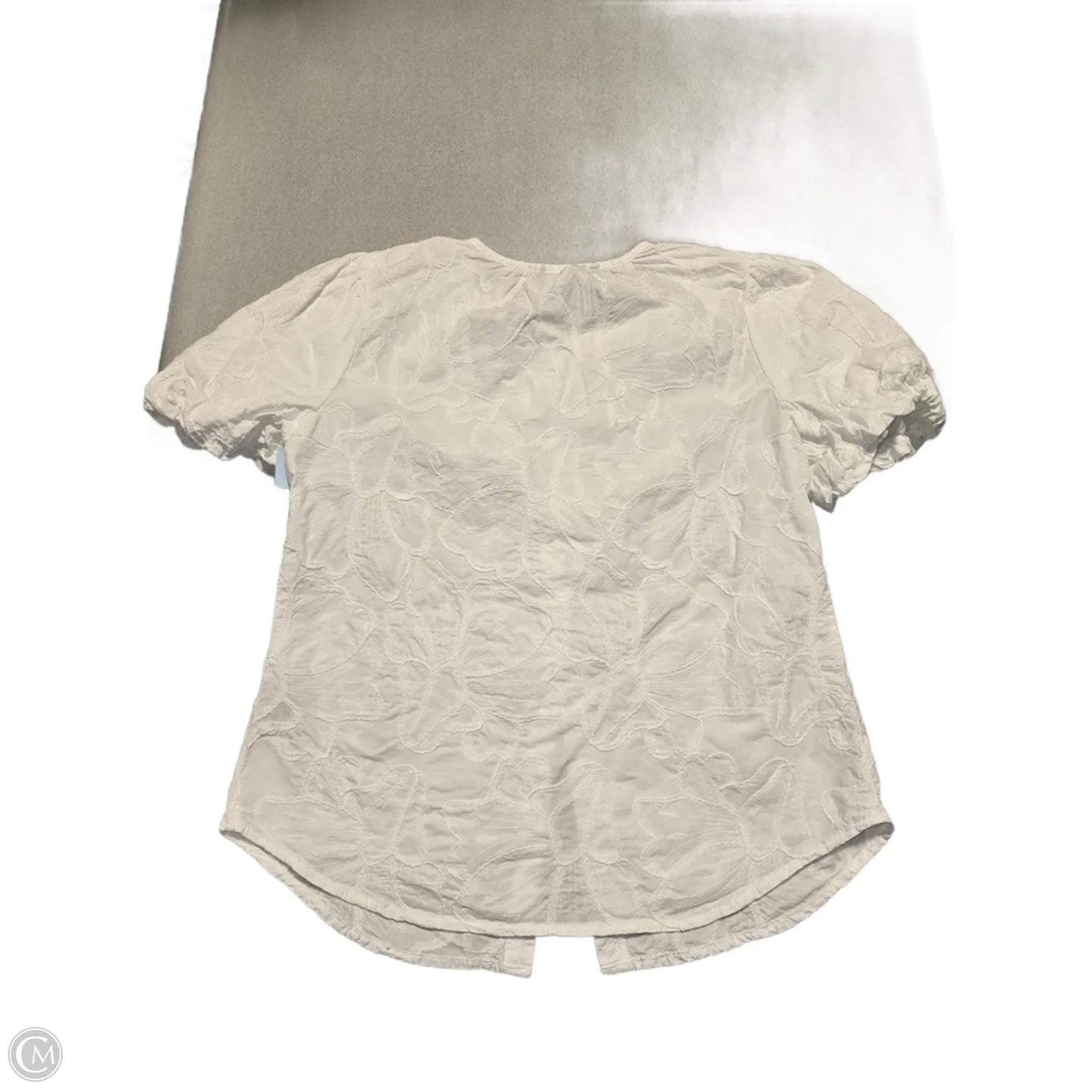 Top Short Sleeve By Simply Vera In White, Size: S