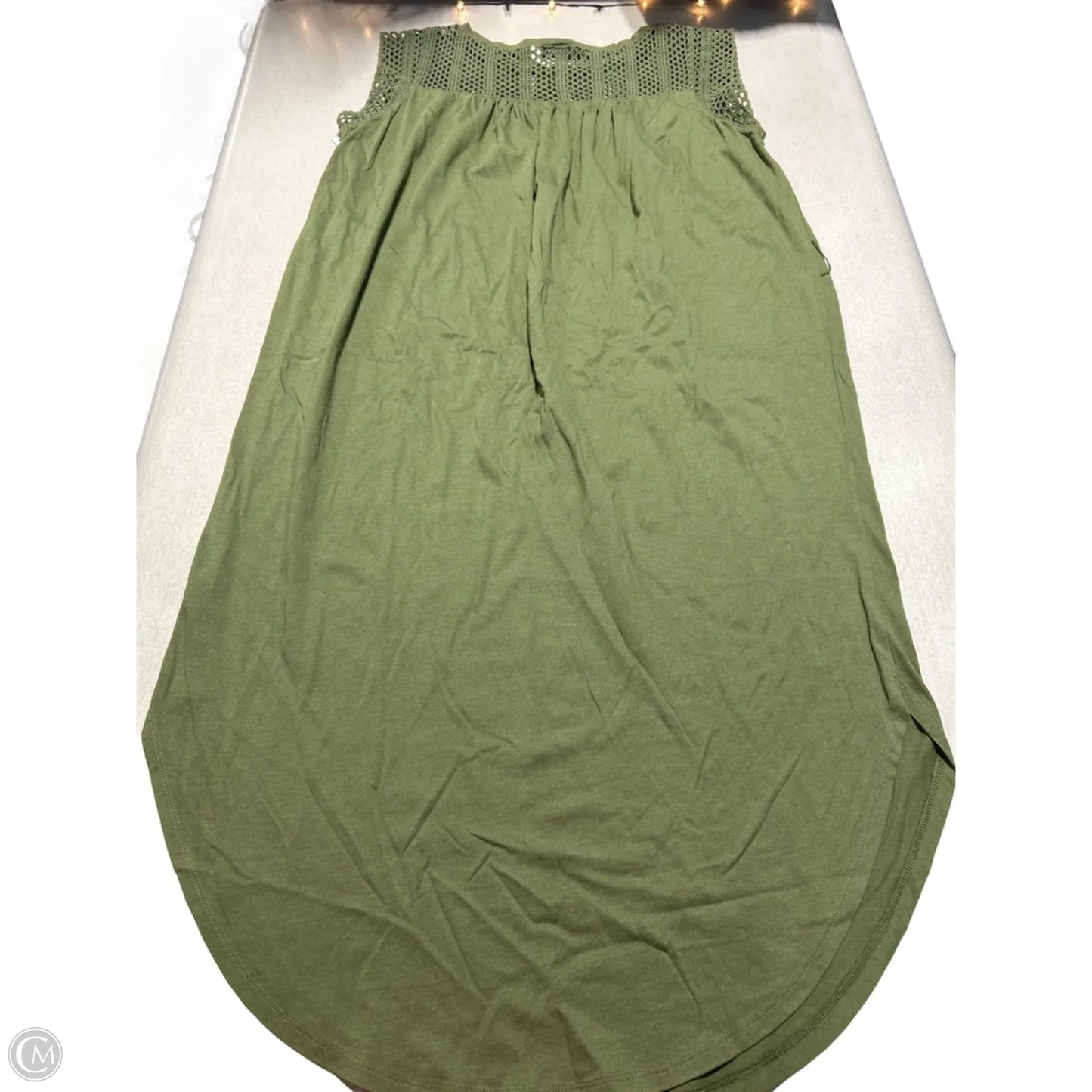 Dress Casual Midi By Gap In Green, Size: M