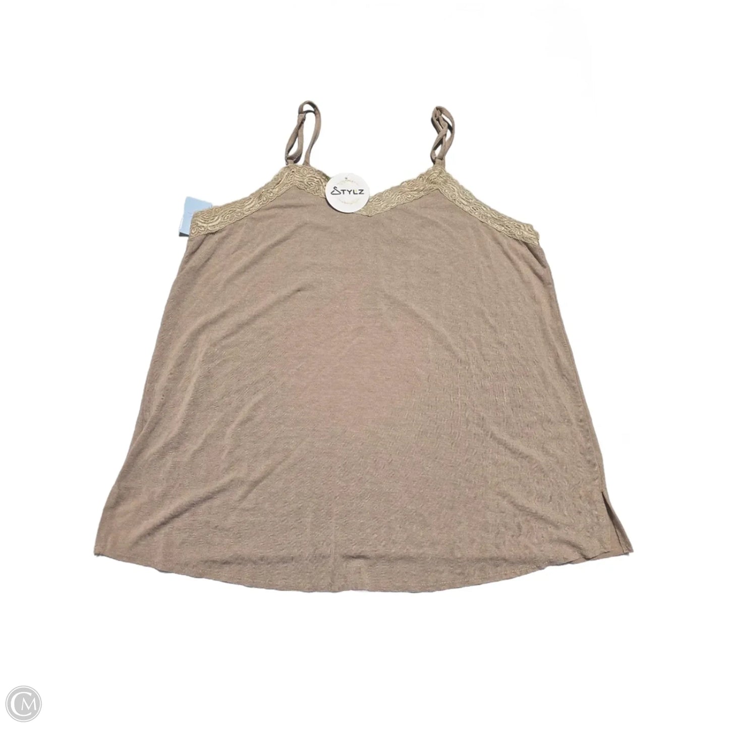 Tank Top By Pol In Brown, Size: L