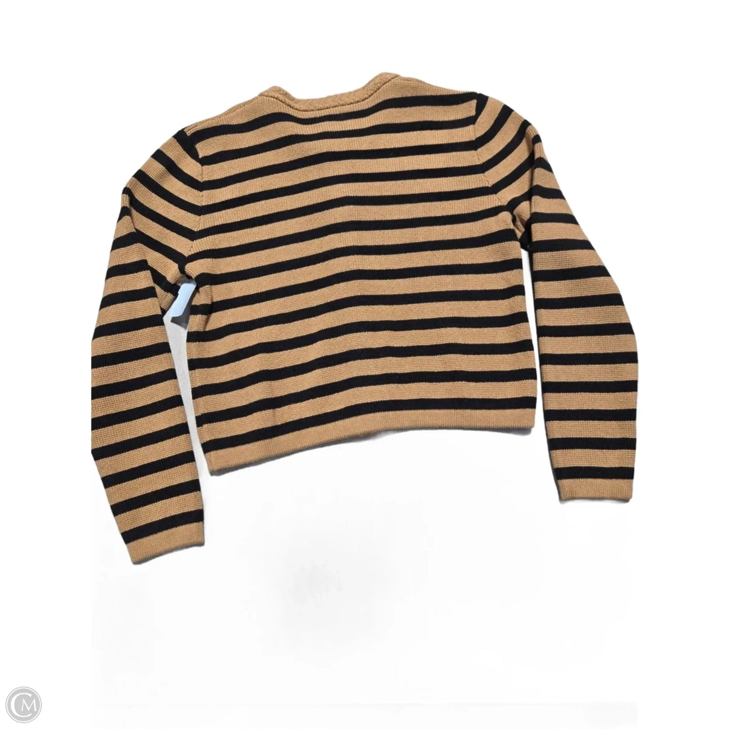 Sweater Cardigan By J. Crew In Striped Pattern, Size: S