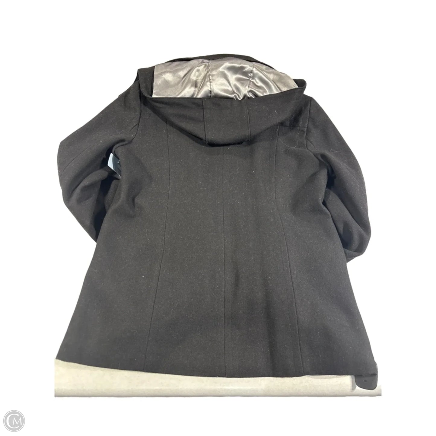 Coat Peacoat By Calvin Klein In Black, Size: S