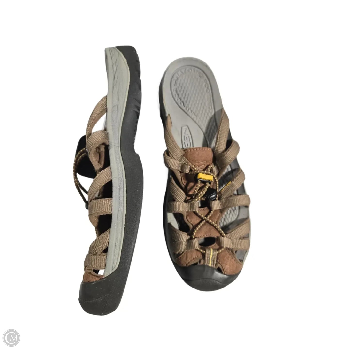 Sandals Flats By Keen In Brown, Size: 9.5