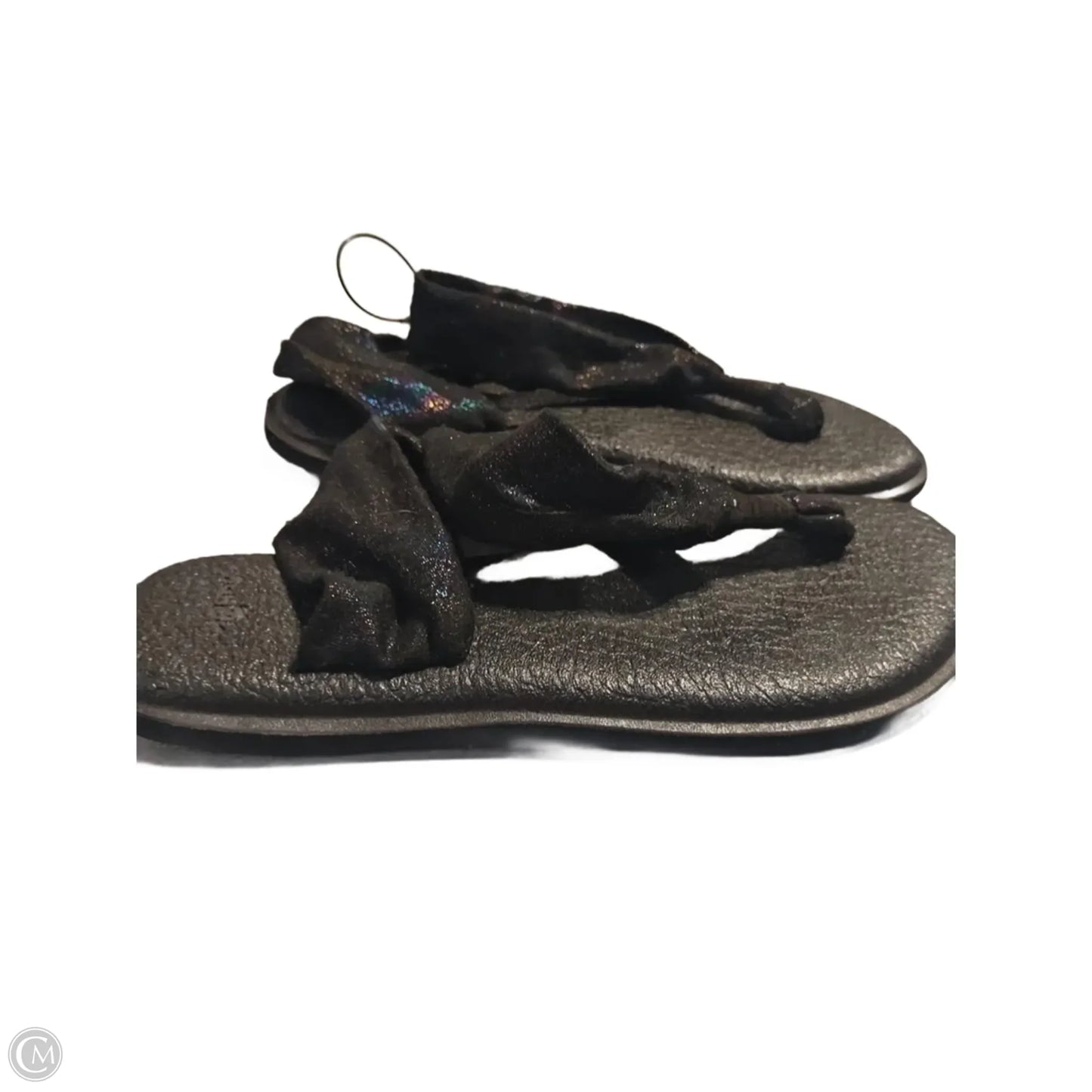 Sandals Flip Flops By Sanuk In Black, Size: 8