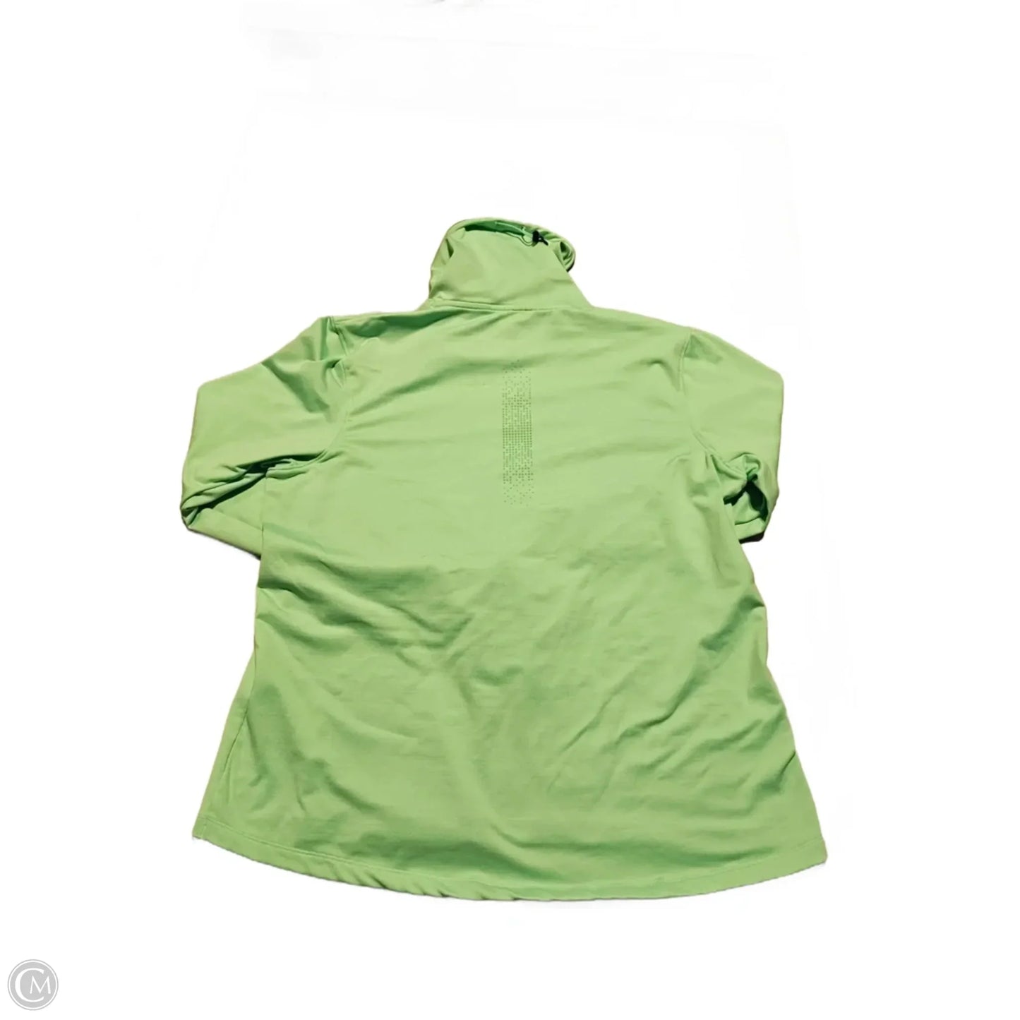 Athletic Top Long Sleeve Collar By Under Armour In Teal, Size: Xl