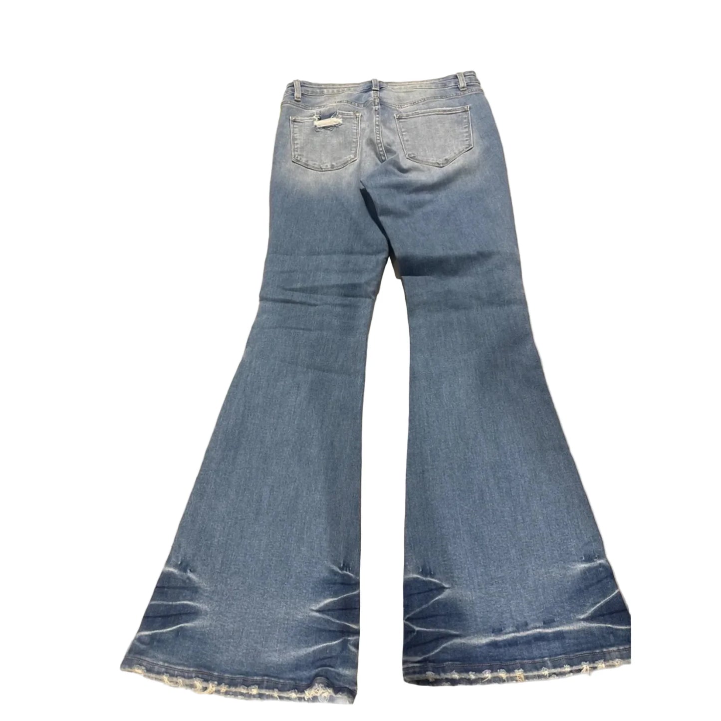 Jeans Flared By Veveret In Blue Denim, Size: 10