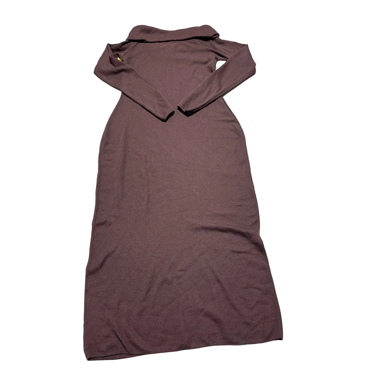 Dress Casual Midi By H&m In Maroon, Size: M