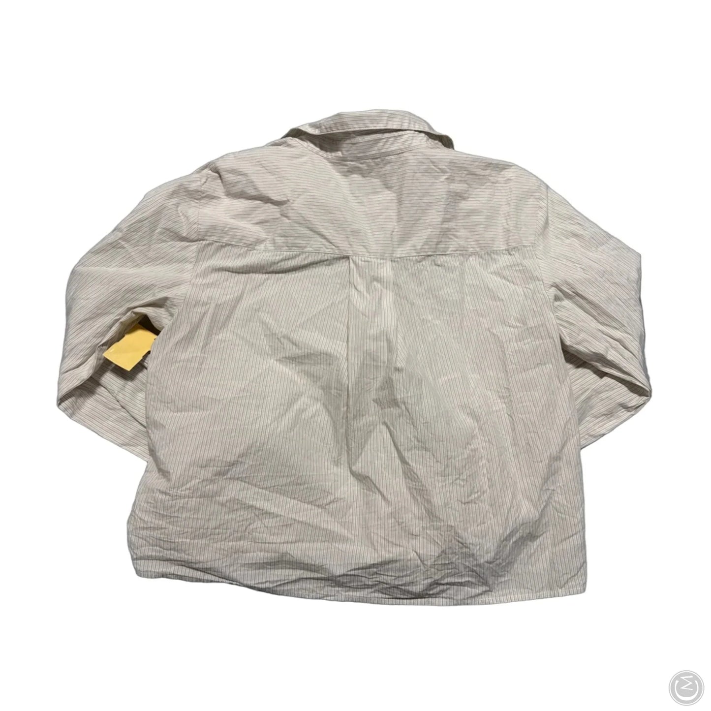 Top Long Sleeve By Evereve In Tan, Size: S