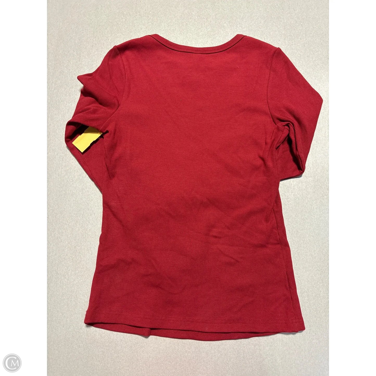 Top Long Sleeve Basic By Automet In Red, Size: M
