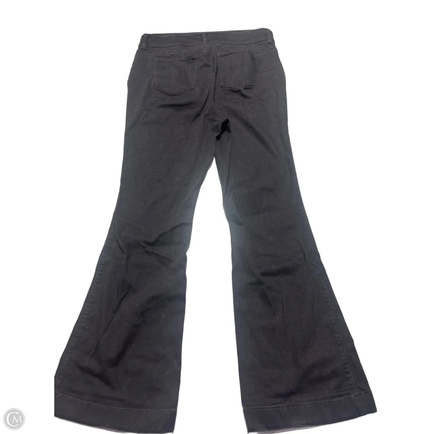 Jeans Flared By Torrid In Black Denim, Size: 16l