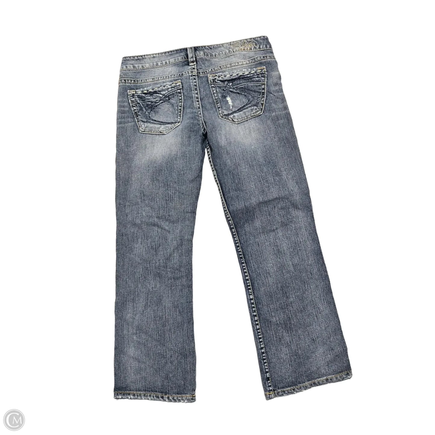 Jeans Straight By Silver In Blue Denim, Size: 8