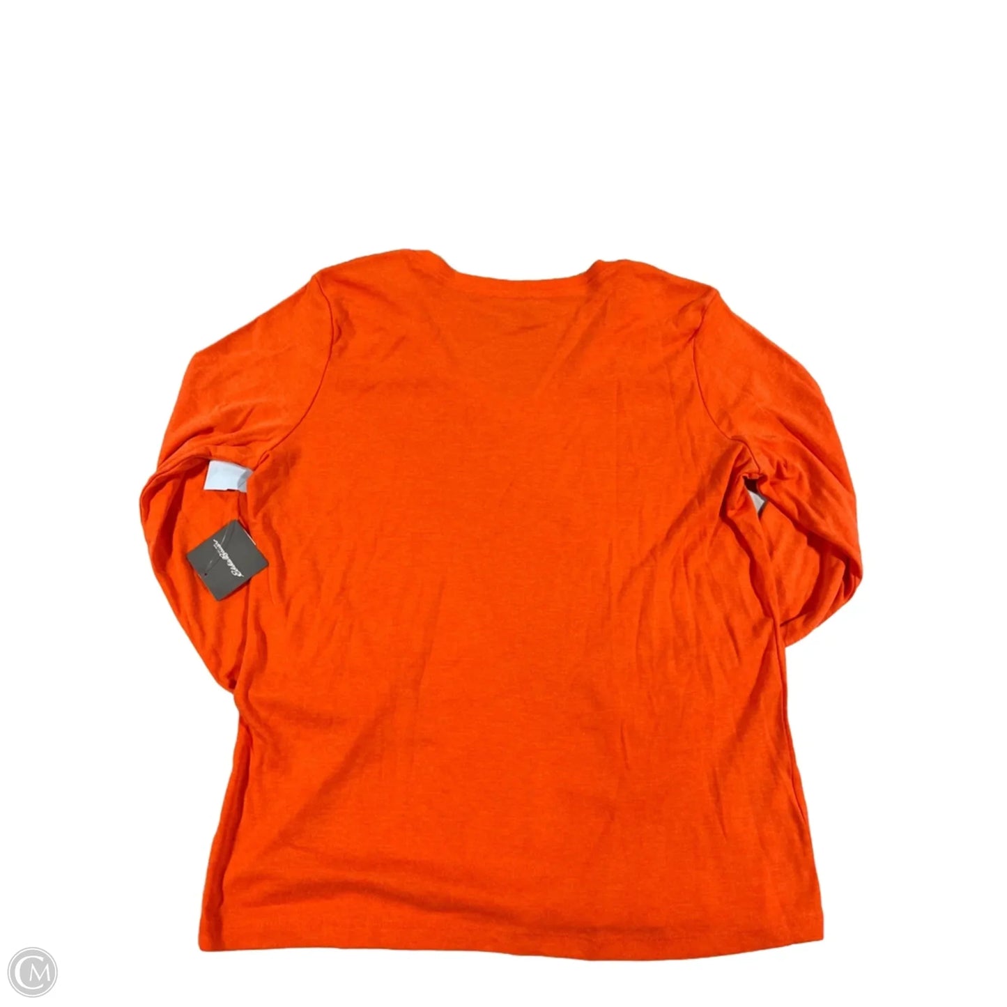Top Long Sleeve By Eddie Bauer In Orange, Size: 2x