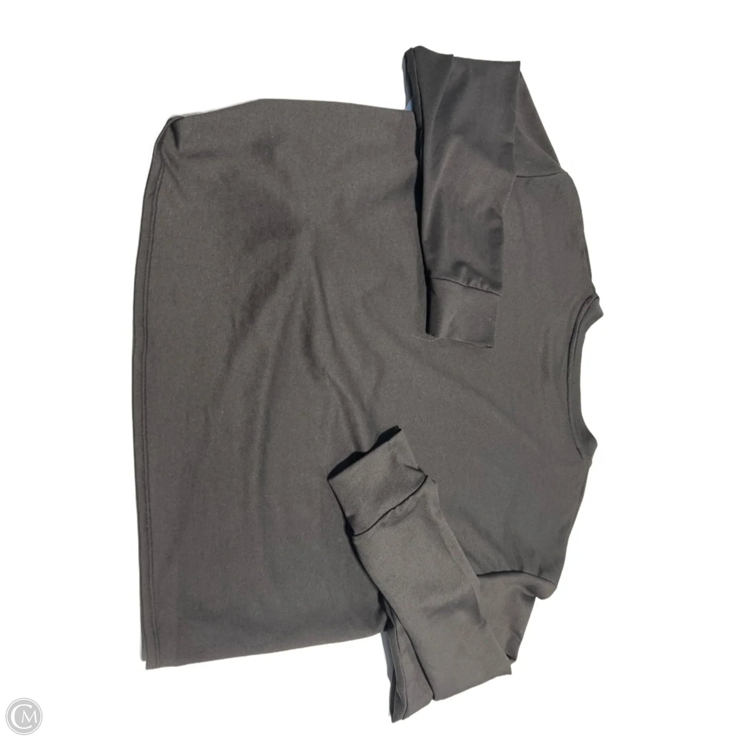 Athletic Top Long Sleeve Collar By Avia In Black, Size: L