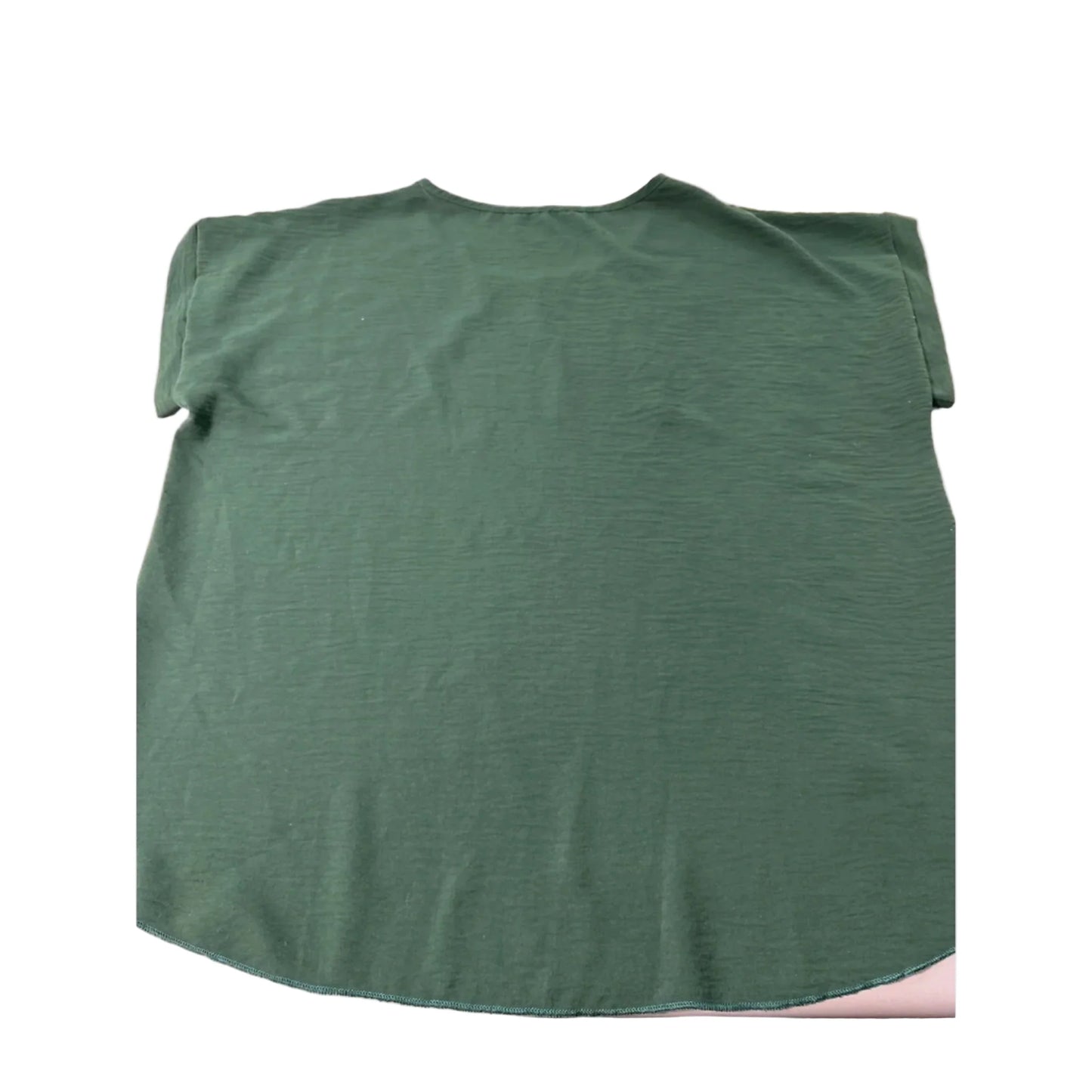 Blouse Short Sleeve By Acting Pro In Green, Size: 3x