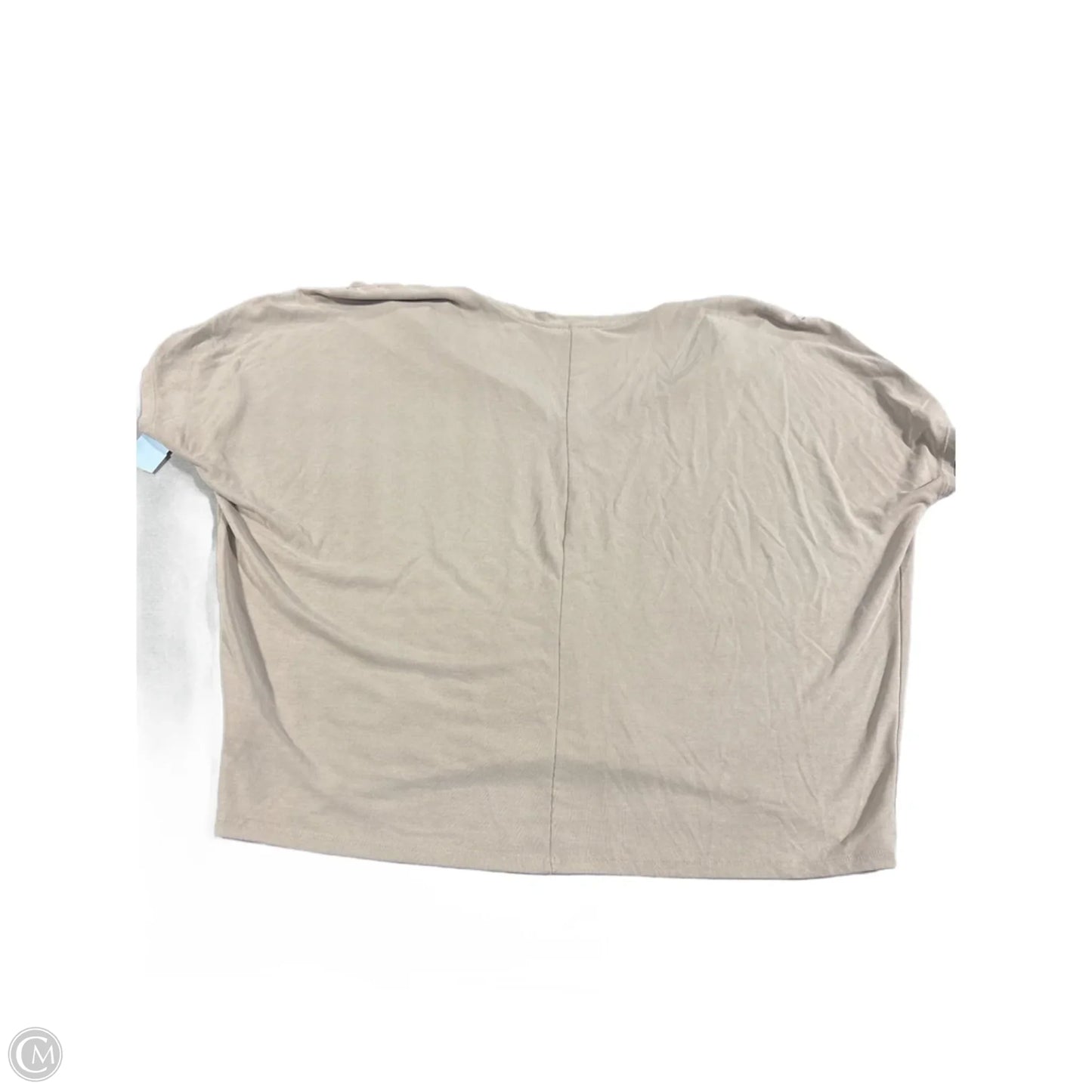 Top Short Sleeve By Express In Tan, Size: L