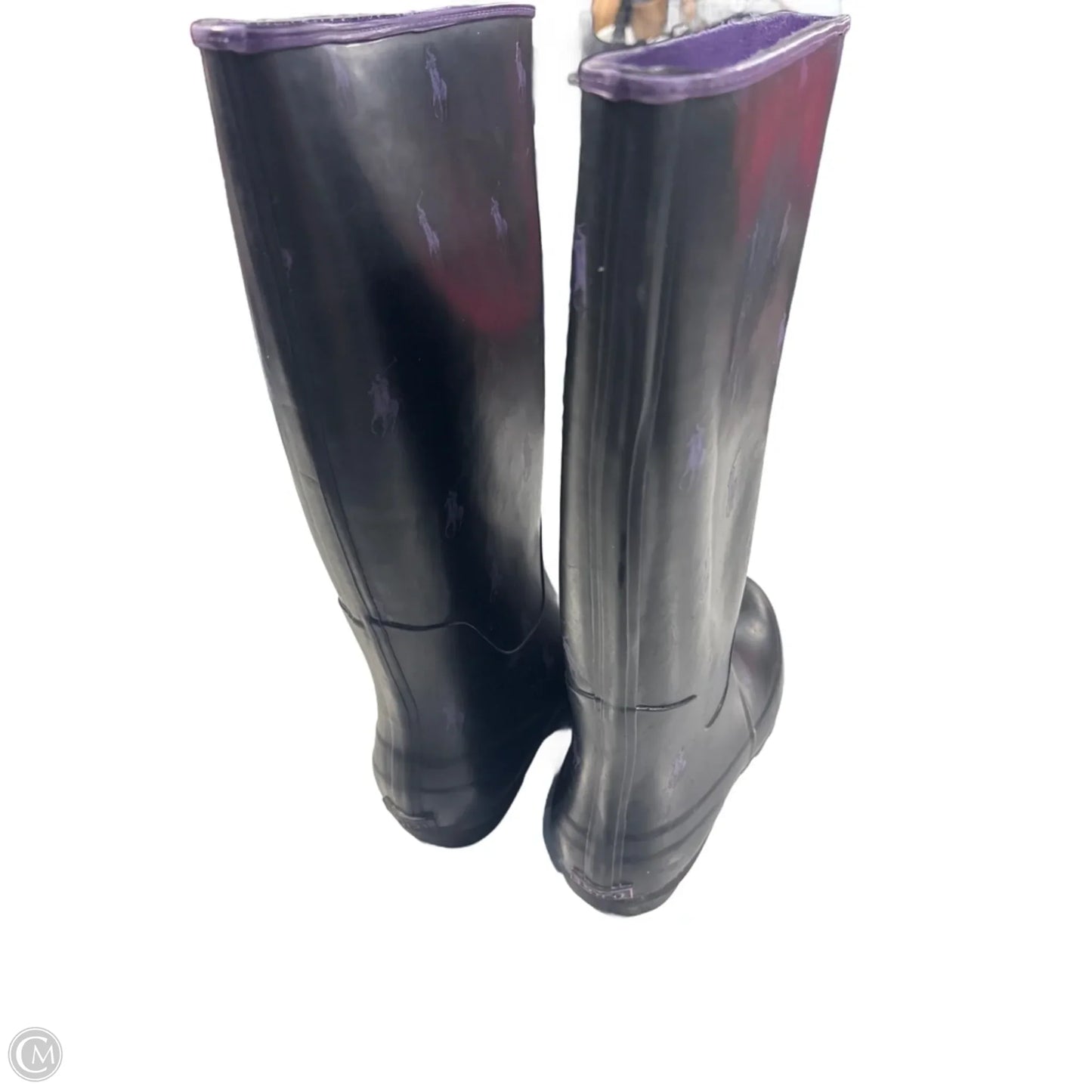 Boots Rain By Polo Ralph Lauren In Black, Size: 10