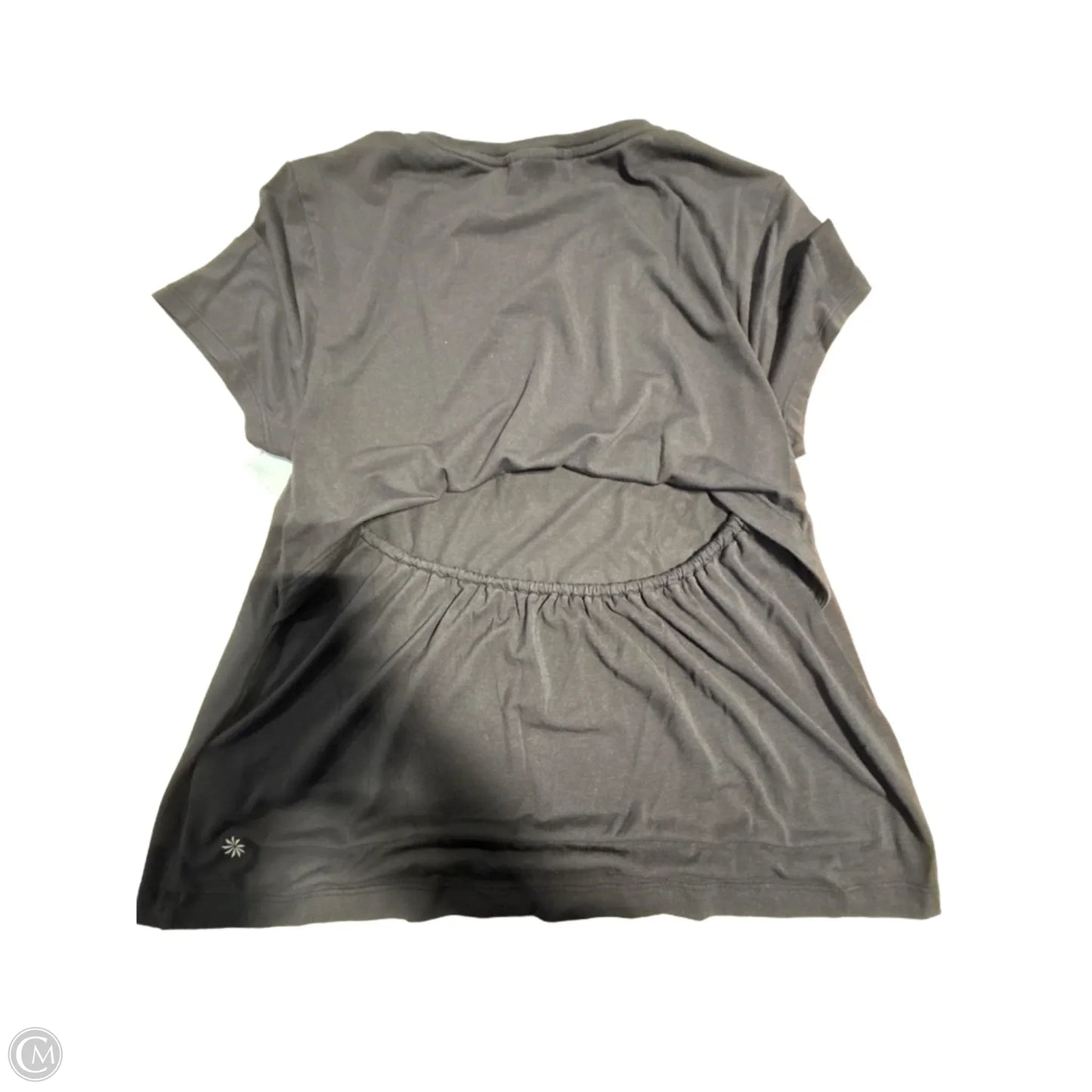 Athletic Top Short Sleeve By Athleta In Black, Size: M