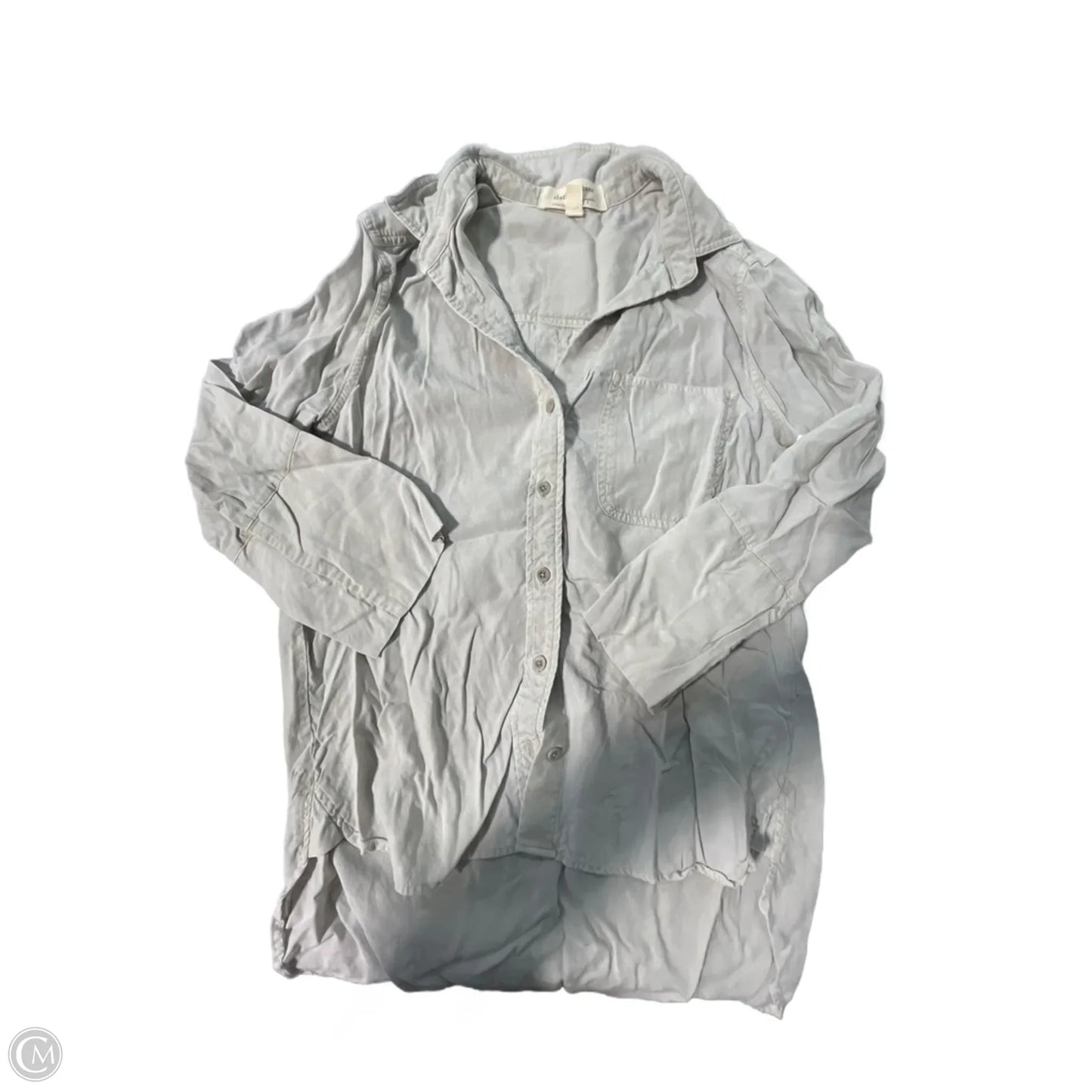 Top Long Sleeve By Cloth & Stone In Grey, Size: S