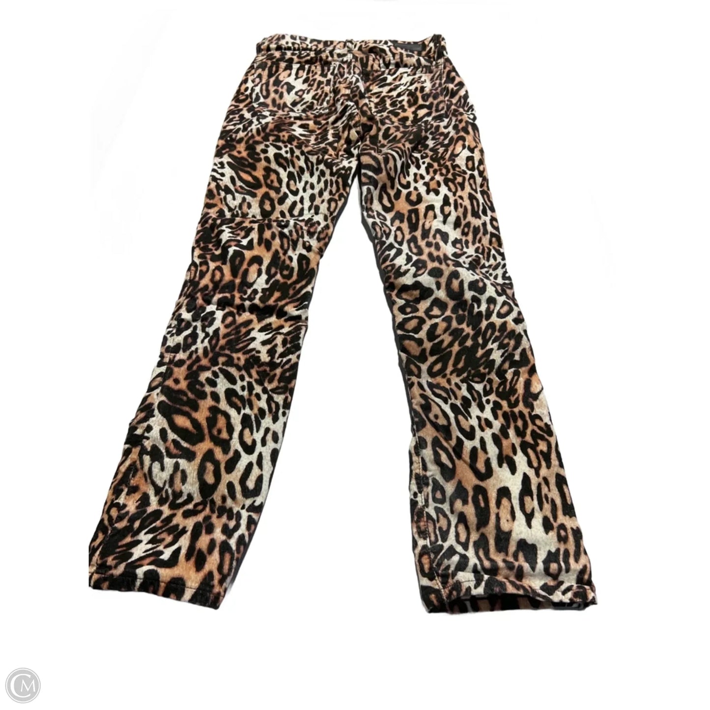 Jeans Straight By Adriano Goldschmied In Animal Print, Size: 8