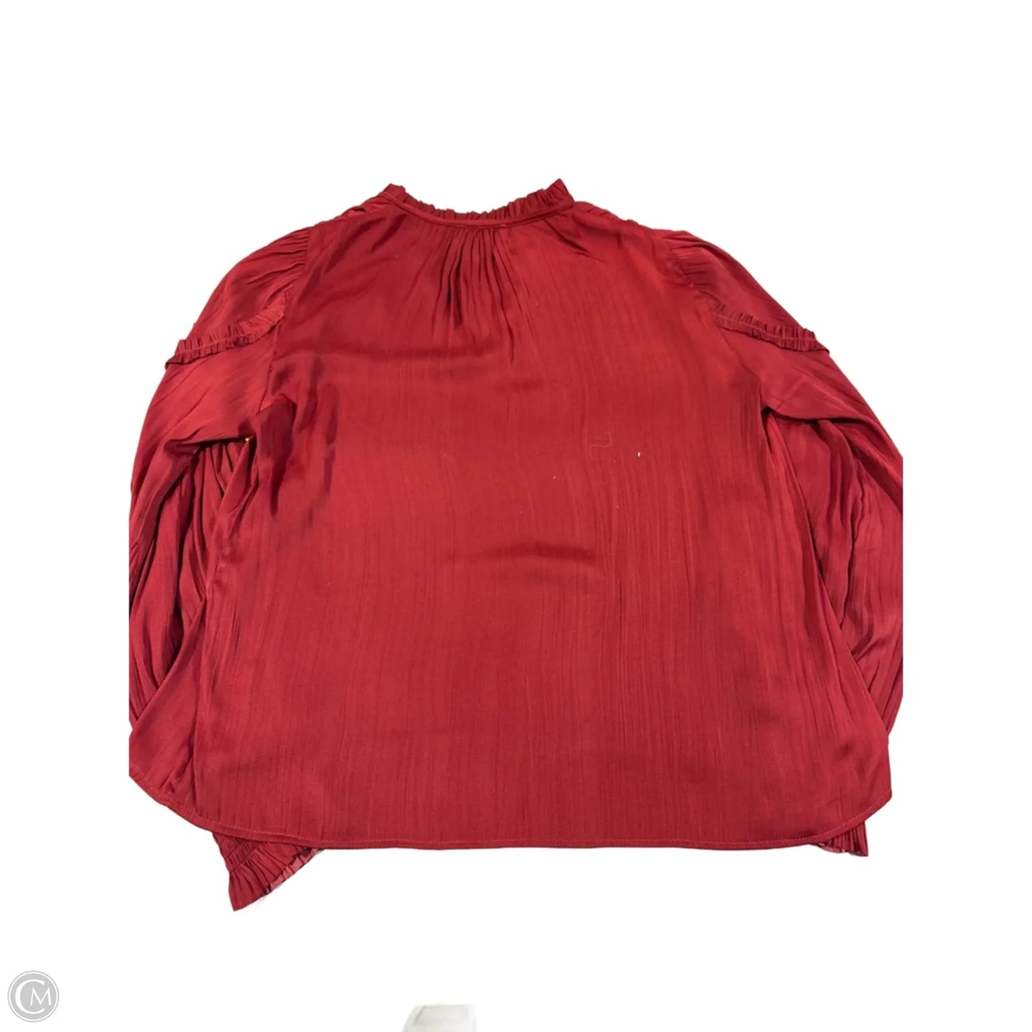 Top Long Sleeve By Evereve In Red, Size: S