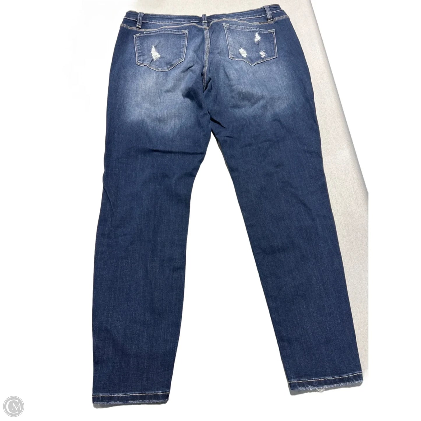 Jeans Skinny By Kancan In Blue Denim, Size: 3x