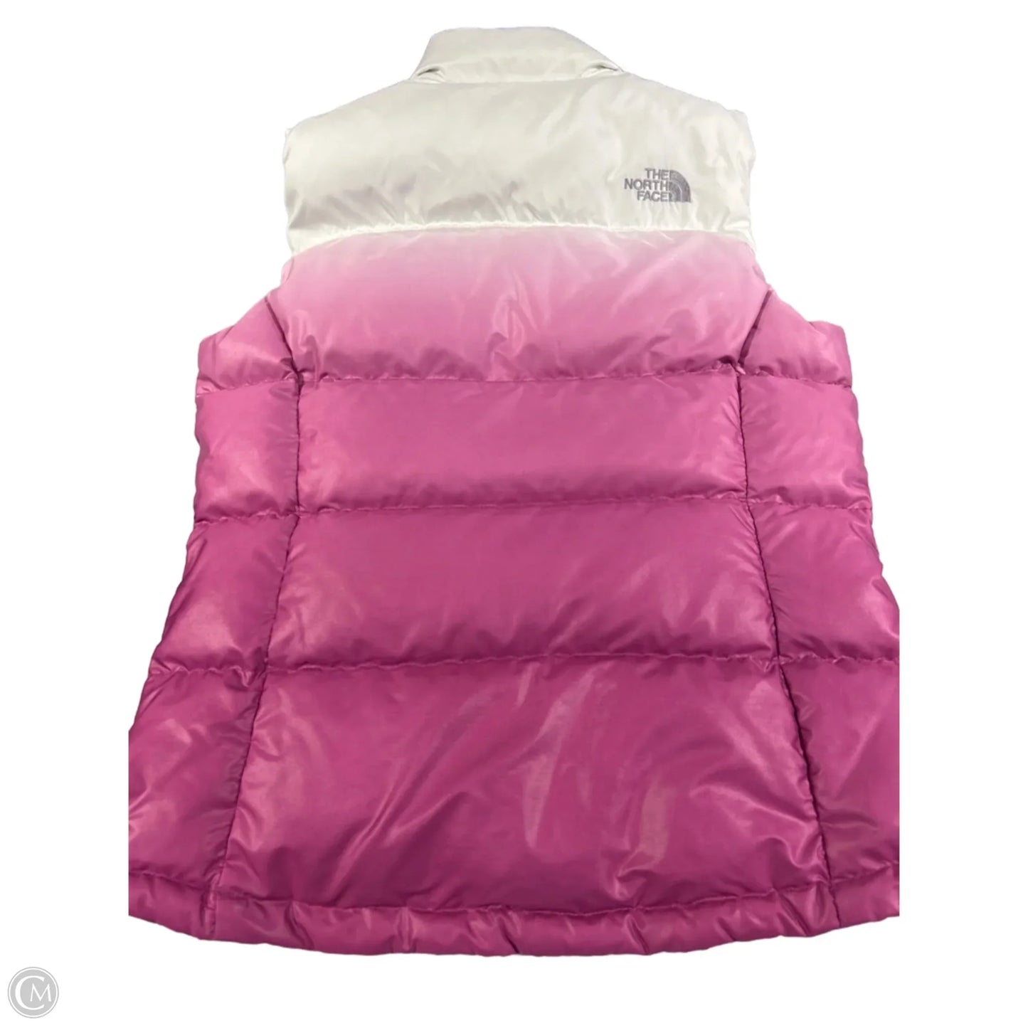 Vest Puffer & Quilted By The North Face In Pink & White, Size: M