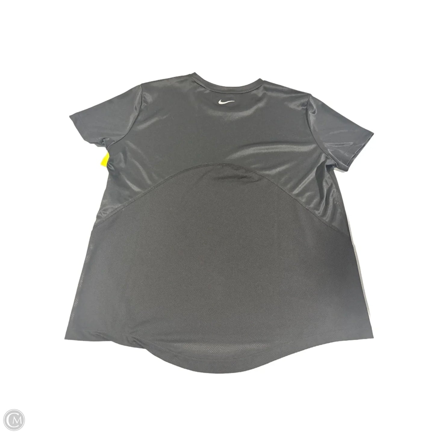 Athletic Top Short Sleeve By Nike In Black, Size: M