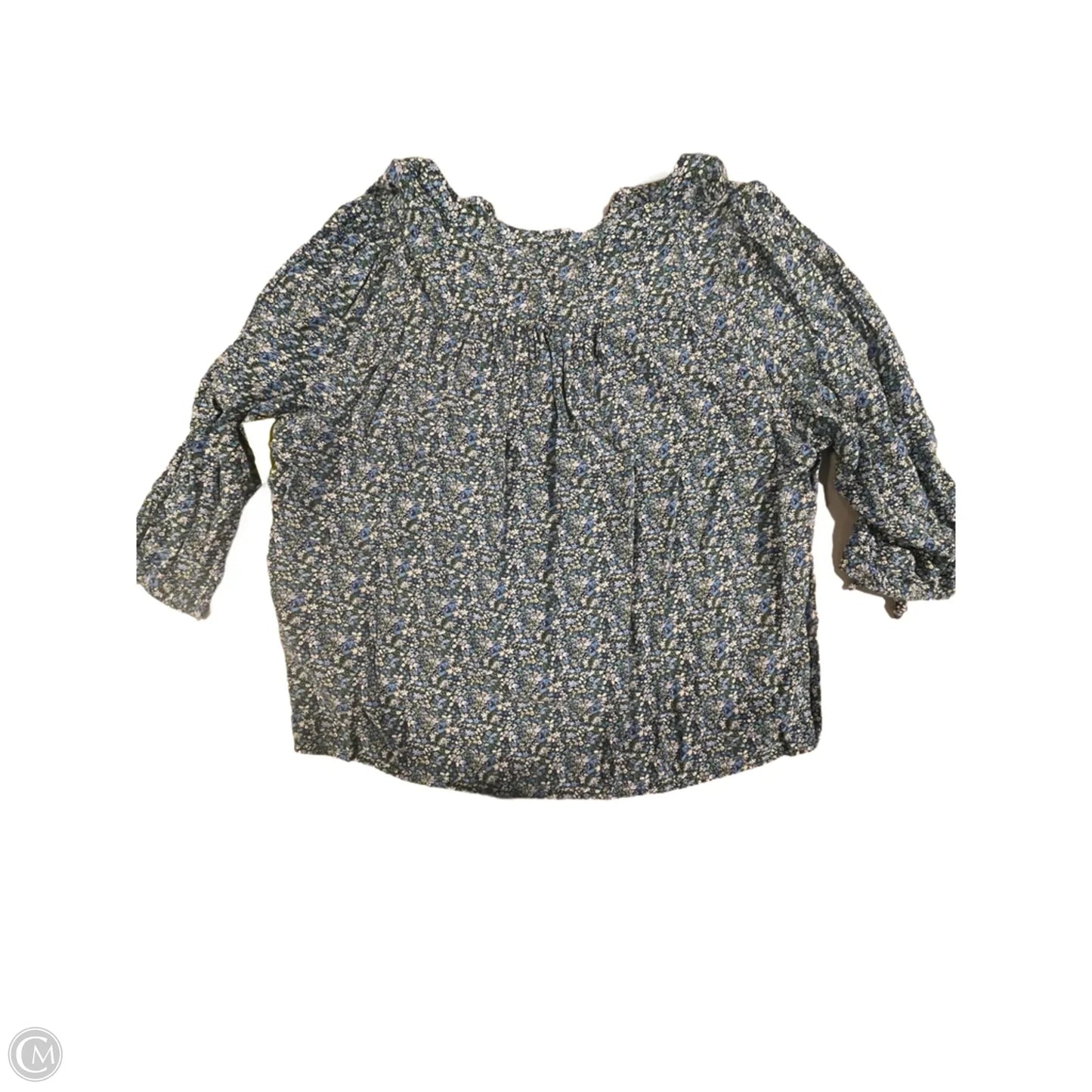 Top 3/4 Sleeve By Jones And Co In Floral Print, Size: 2x