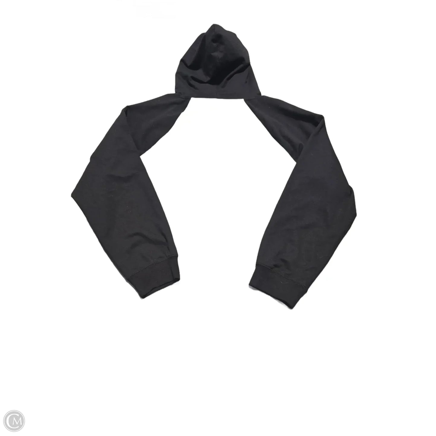 Sweatshirt Hoodie By Cato In Black & Grey, Size: 3x